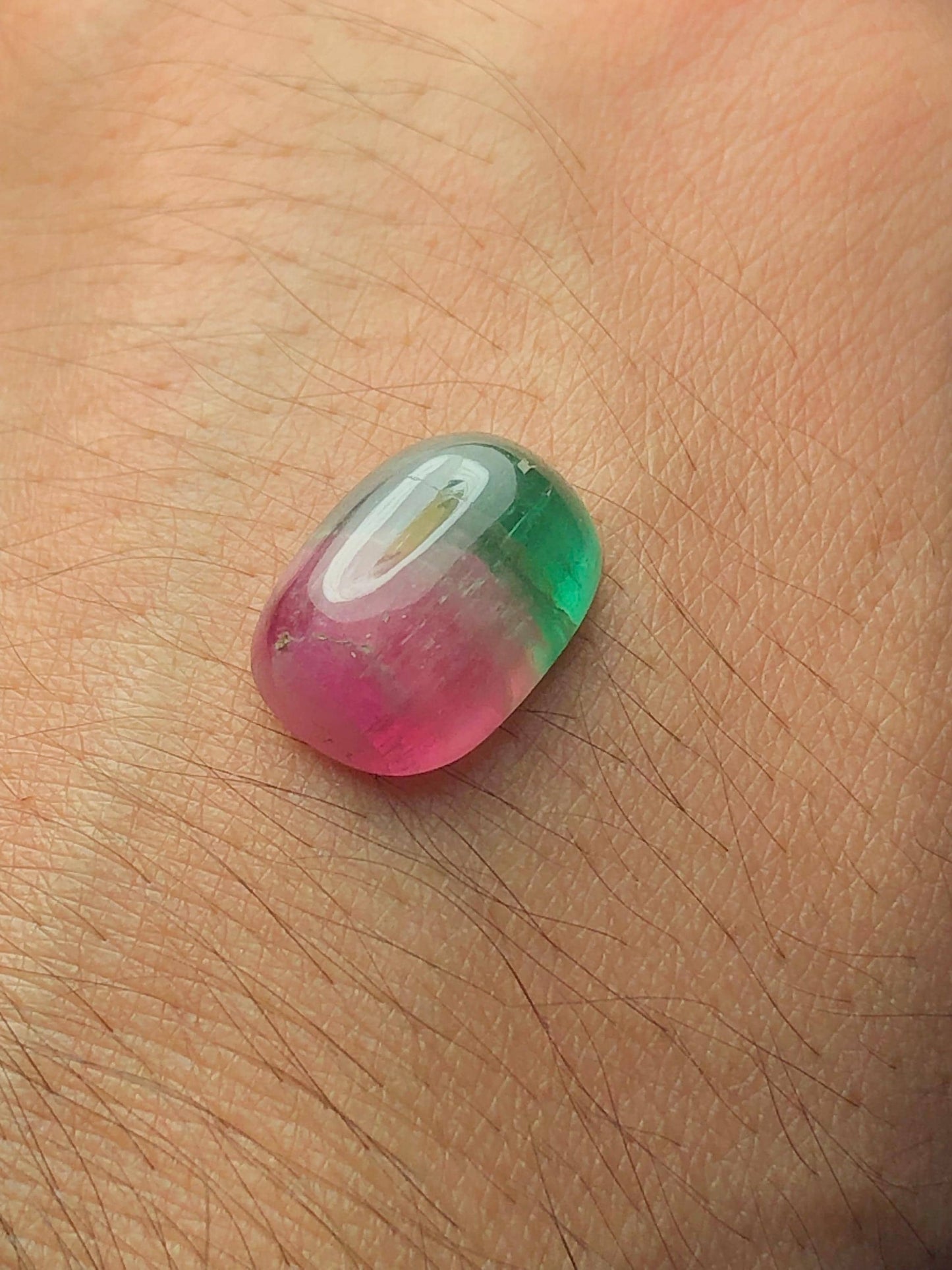 Watermelon Tourmaline Cabochon 8.70 ct - Cabochon Jewelry Design
