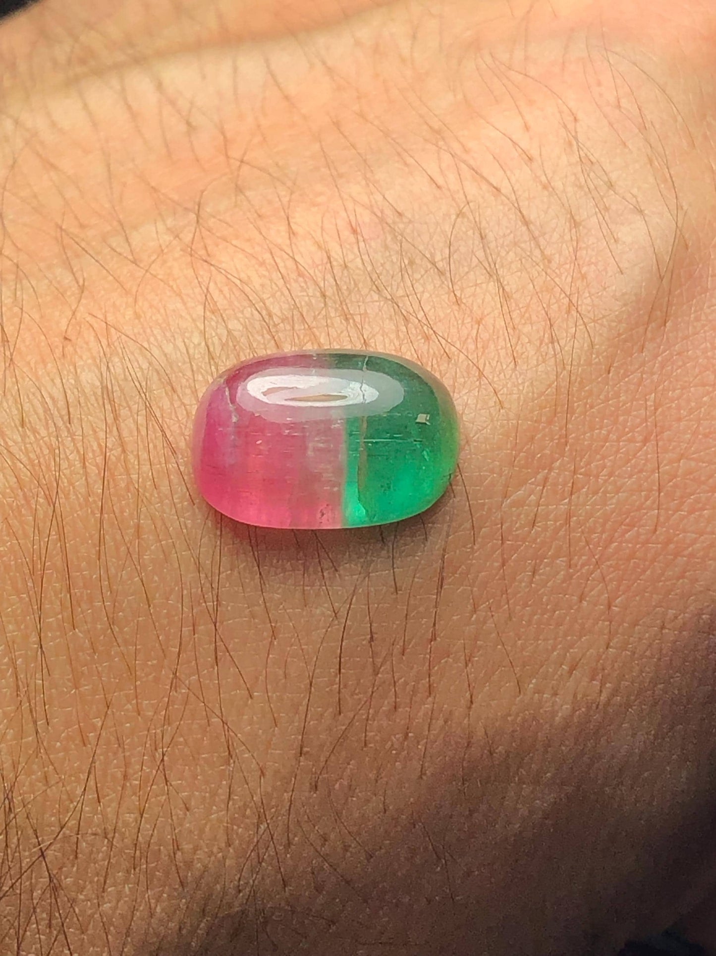 Watermelon Tourmaline Cabochon 8.70 ct - Cabochon Jewelry Design