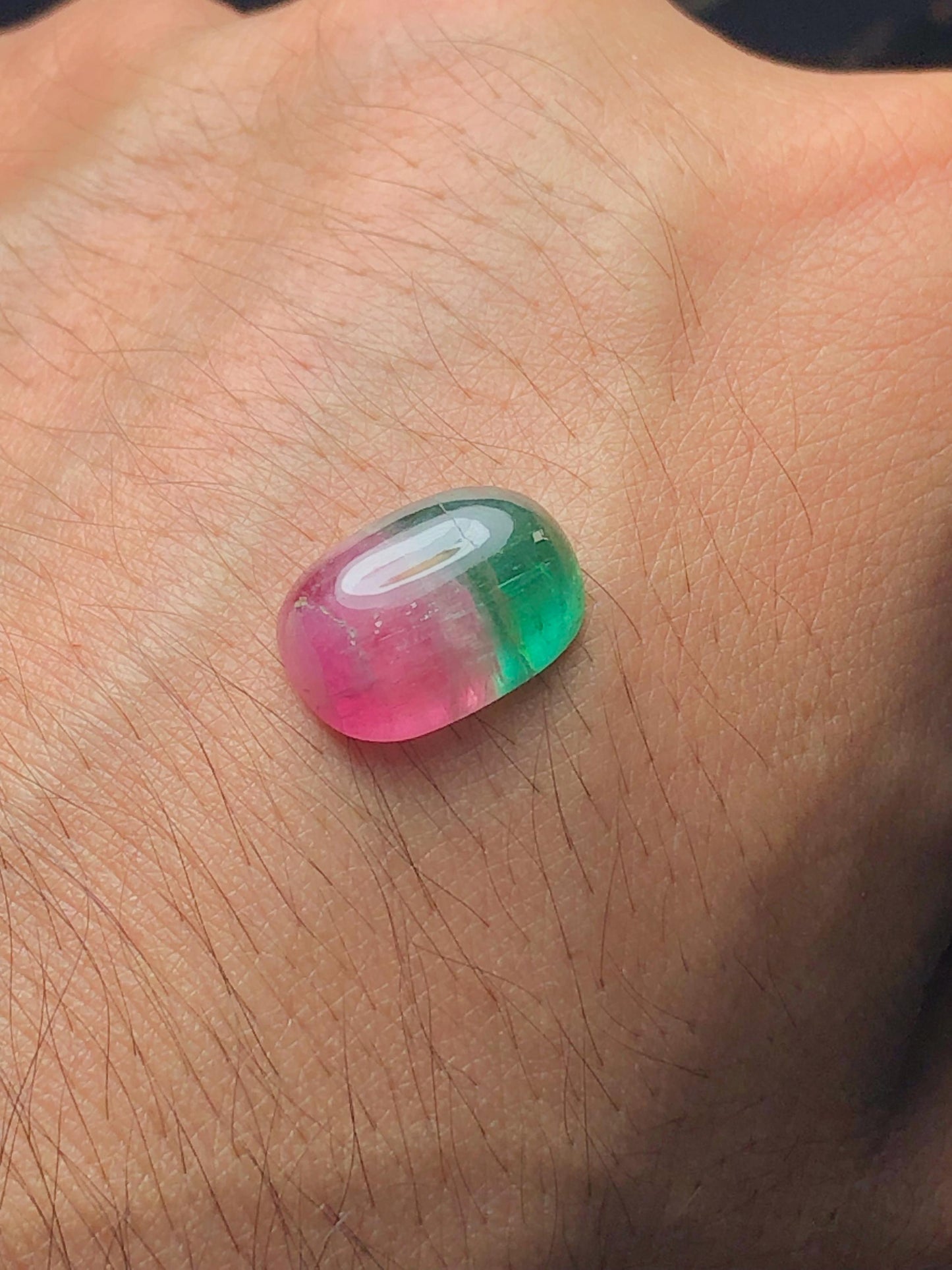 Watermelon Tourmaline Cabochon 8.70 ct - Cabochon Jewelry Design