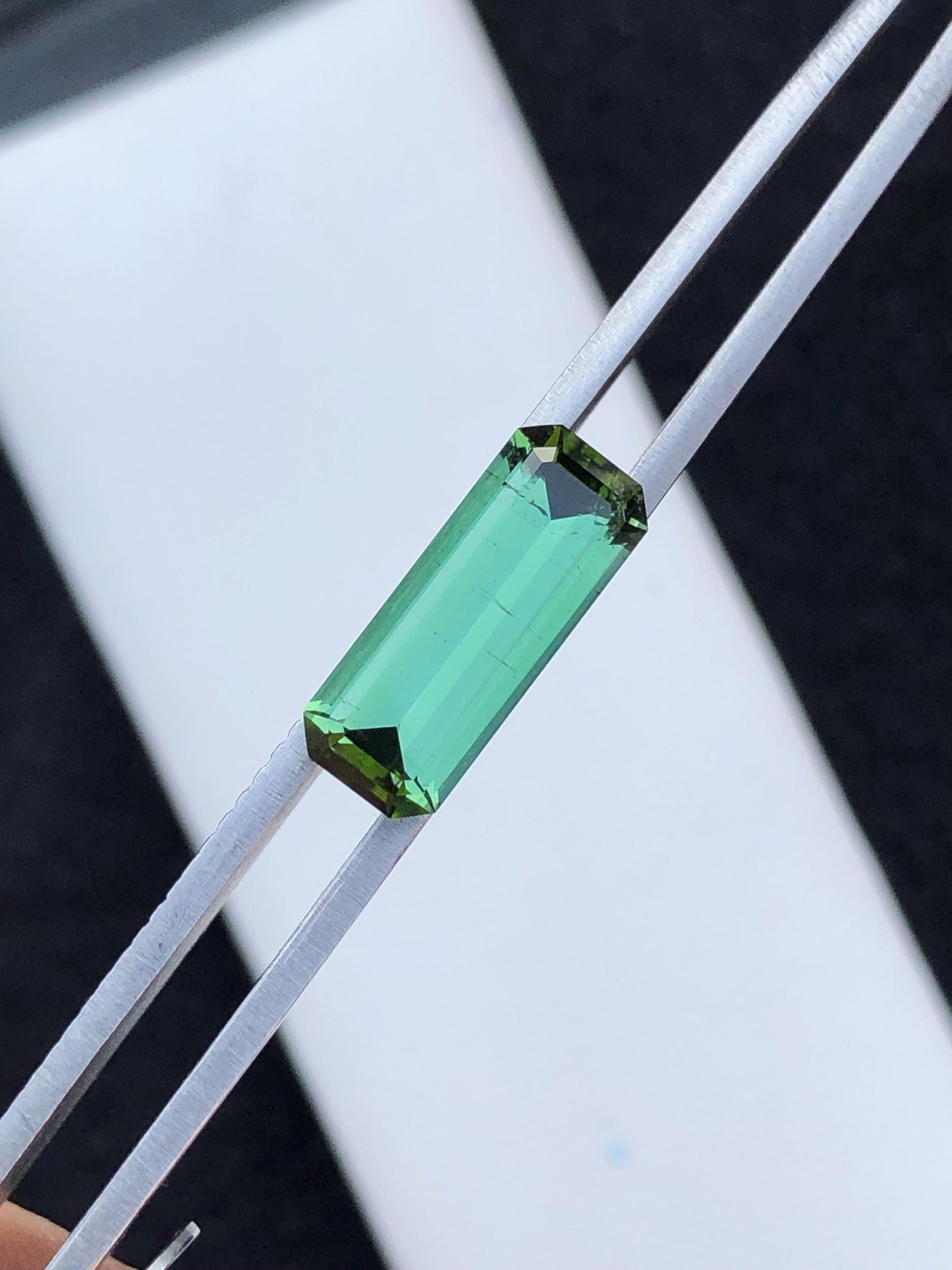 Green Tourmaline Faceted 2.80 ct - Calibrated Cut for Setting