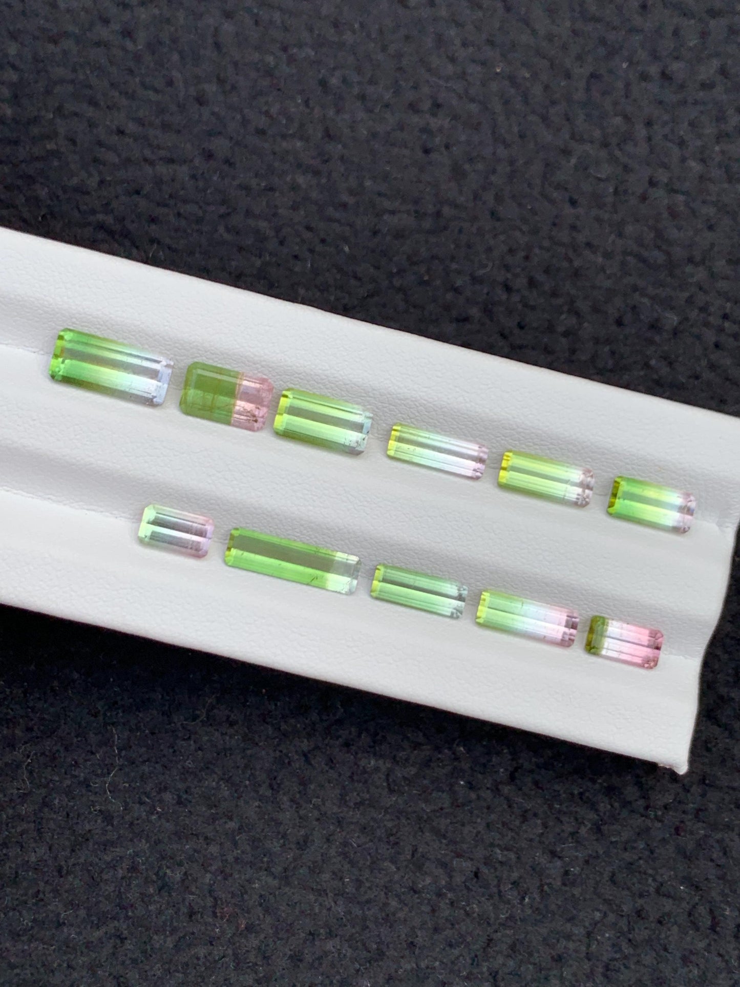 Watermelon Tourmaline Faceted Pair 12 ct - Engagement Ring Stones