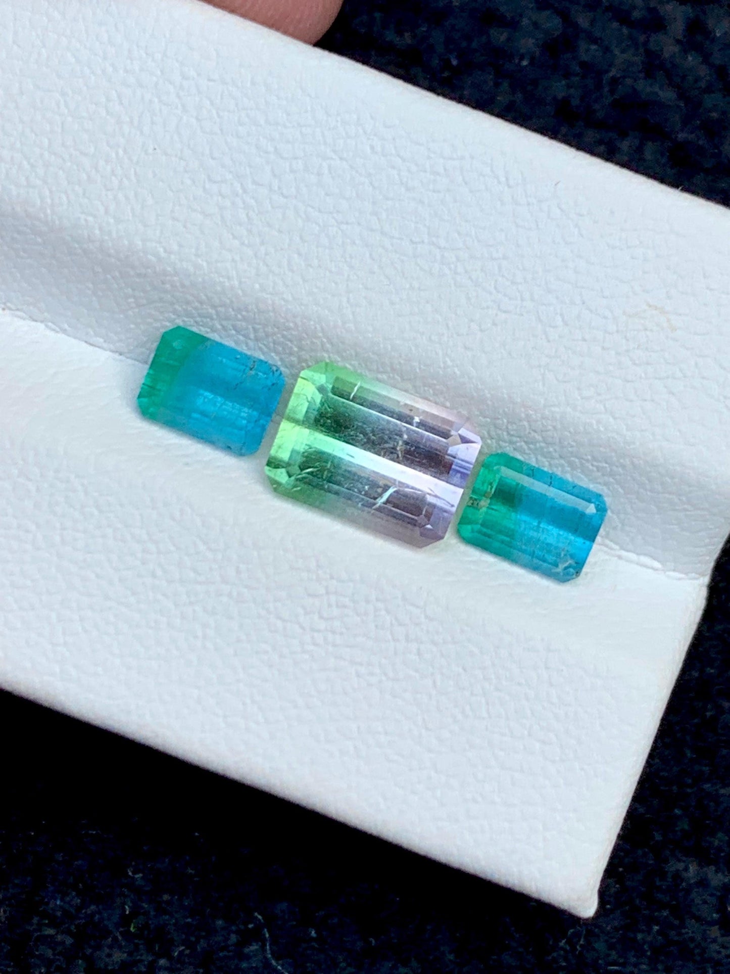 Watermelon Tourmaline Faceted Pair 4.40 ct - Matching Jewelry Stones