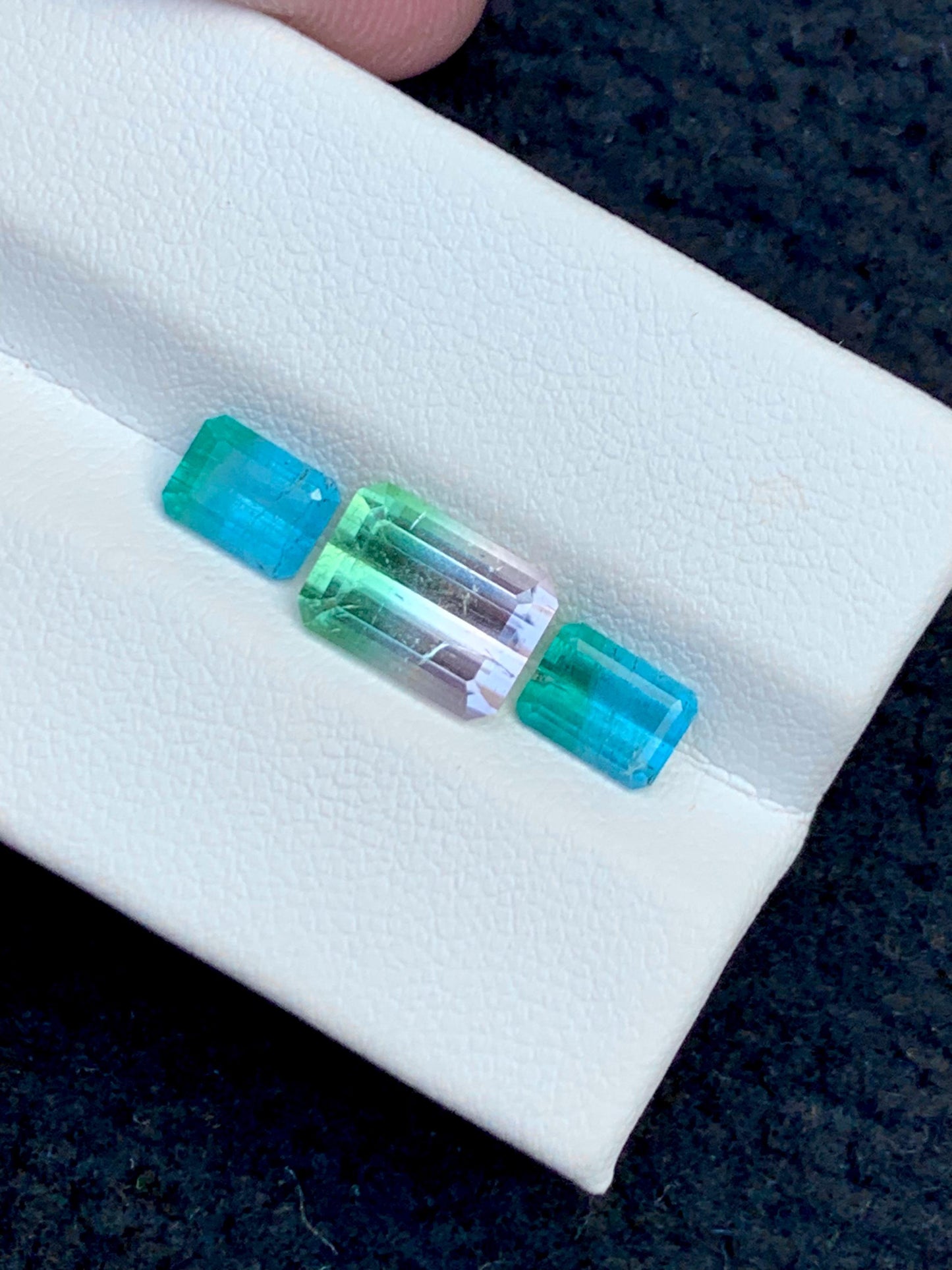 Watermelon Tourmaline Faceted Pair 4.40 ct - Matching Jewelry Stones