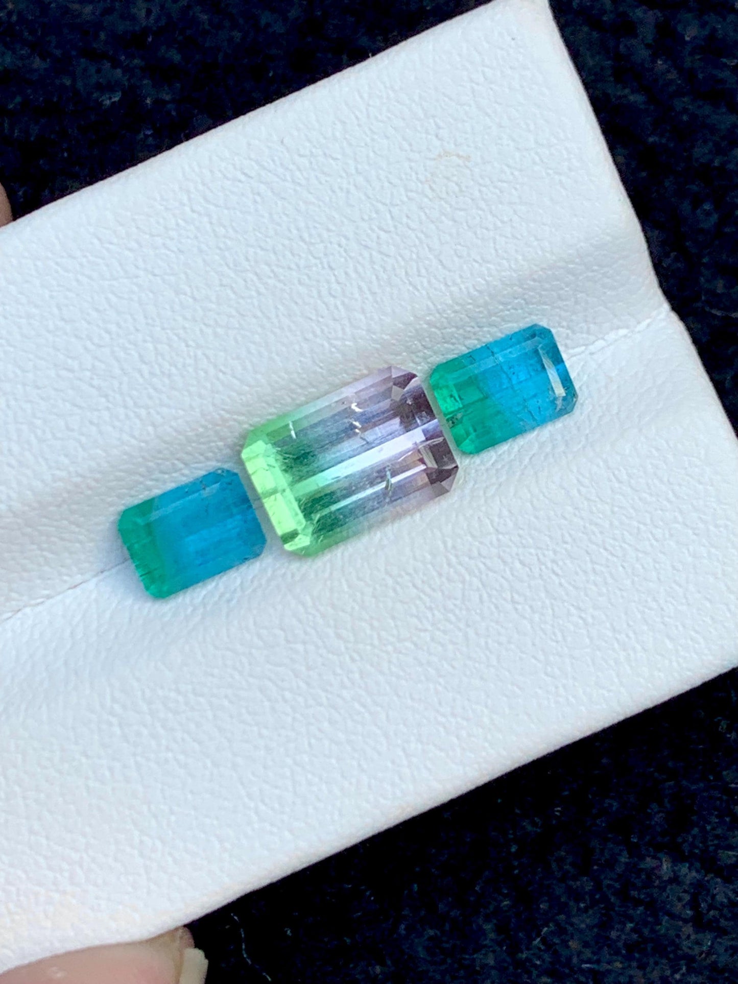 Watermelon Tourmaline Faceted Pair 4.40 ct - Matching Jewelry Stones