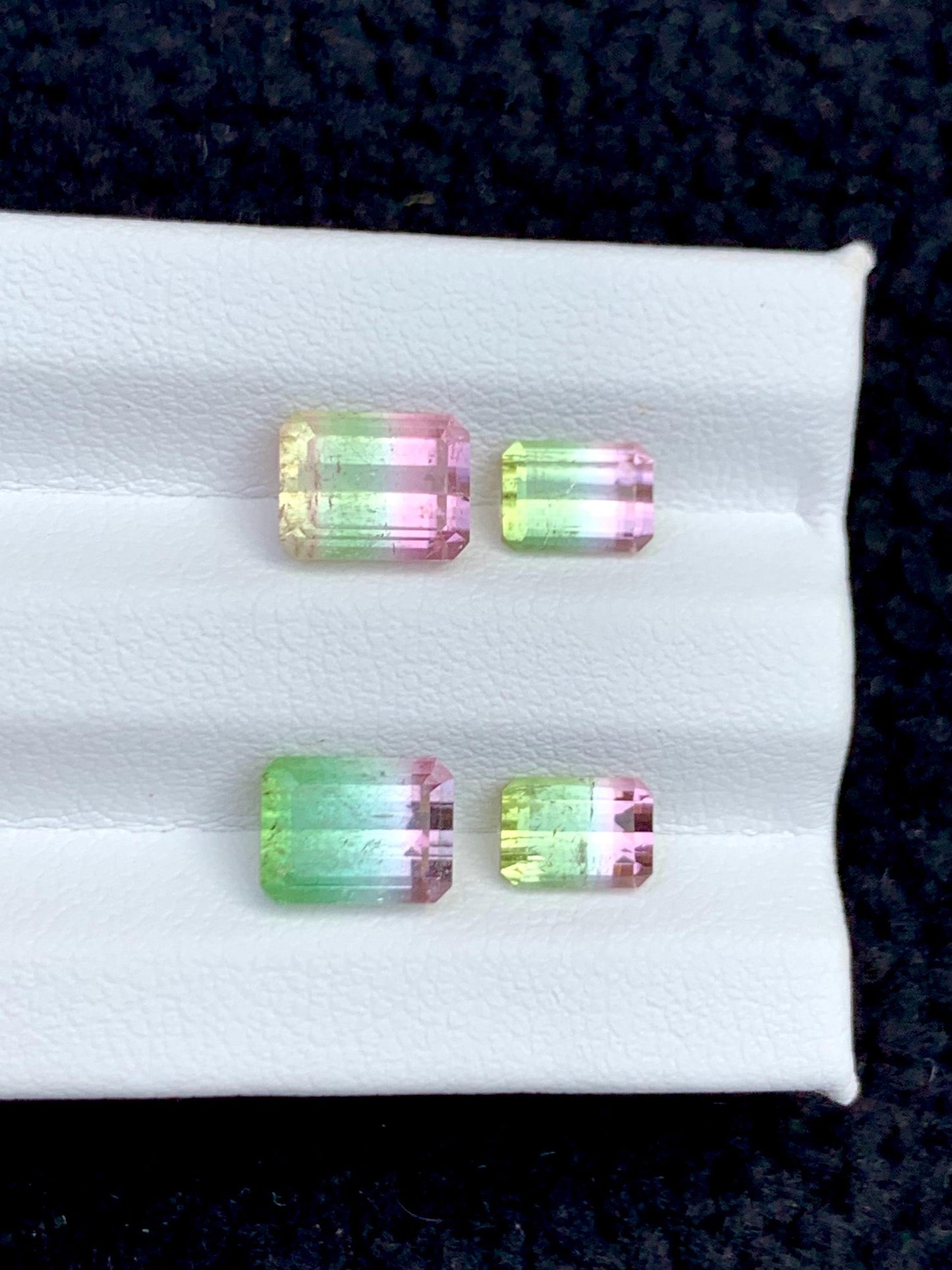 Watermelon Tourmaline Faceted Pair 5.70 ct - Jewelry Making Stones