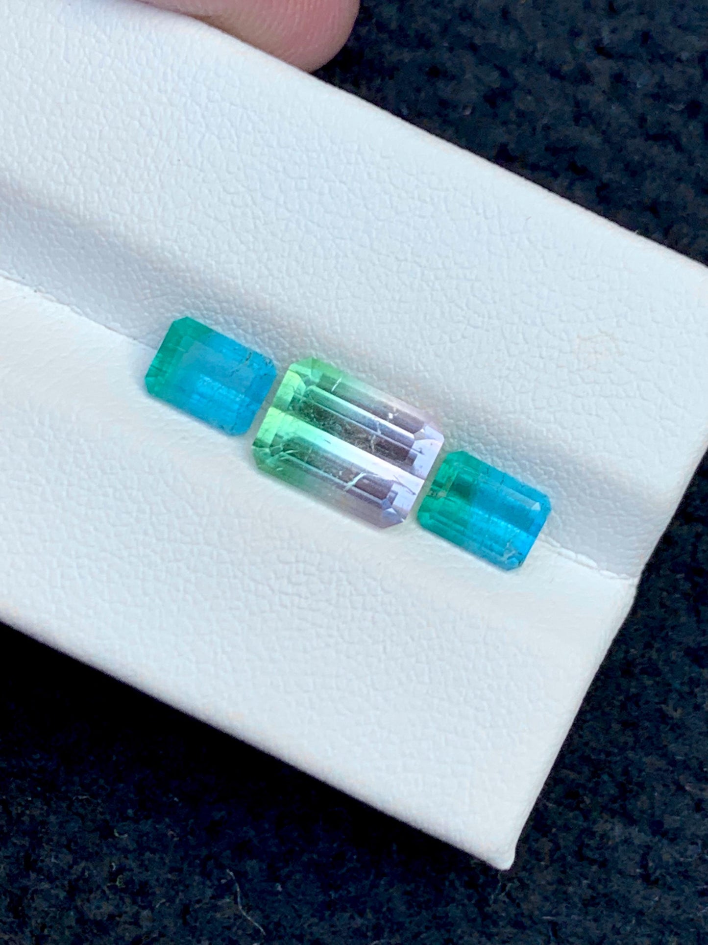 Watermelon Tourmaline Faceted Pair 4.40 ct - Matching Jewelry Stones