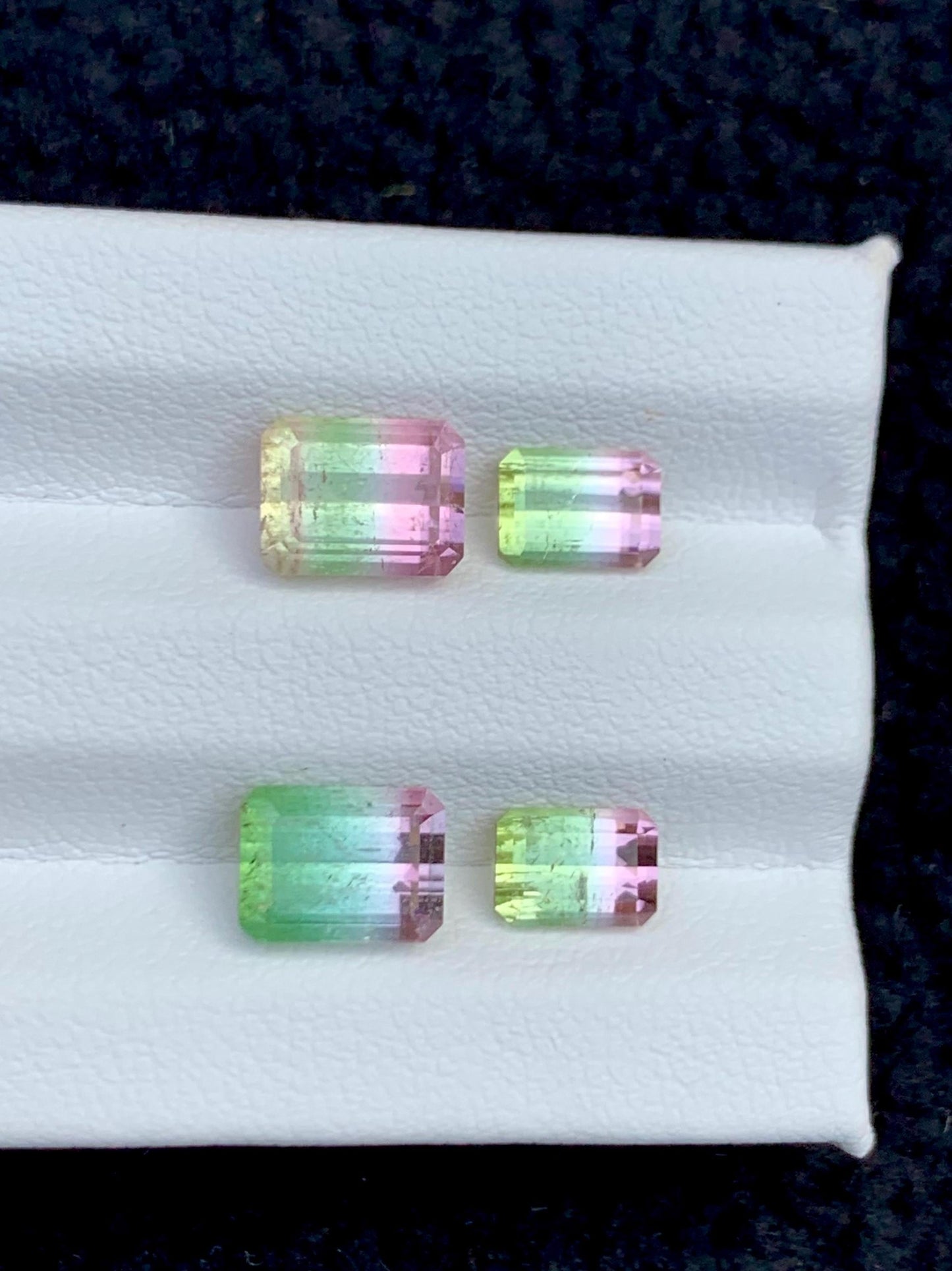 Watermelon Tourmaline Faceted Pair 5.70 ct - Jewelry Making Stones