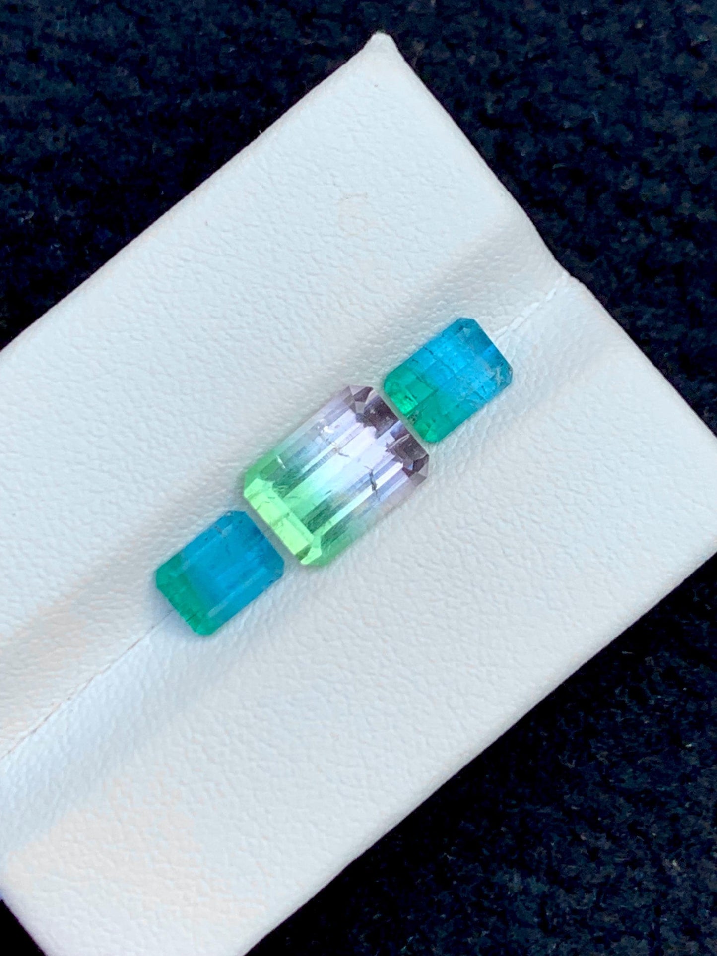 Watermelon Tourmaline Faceted Pair 4.40 ct - Matching Jewelry Stones