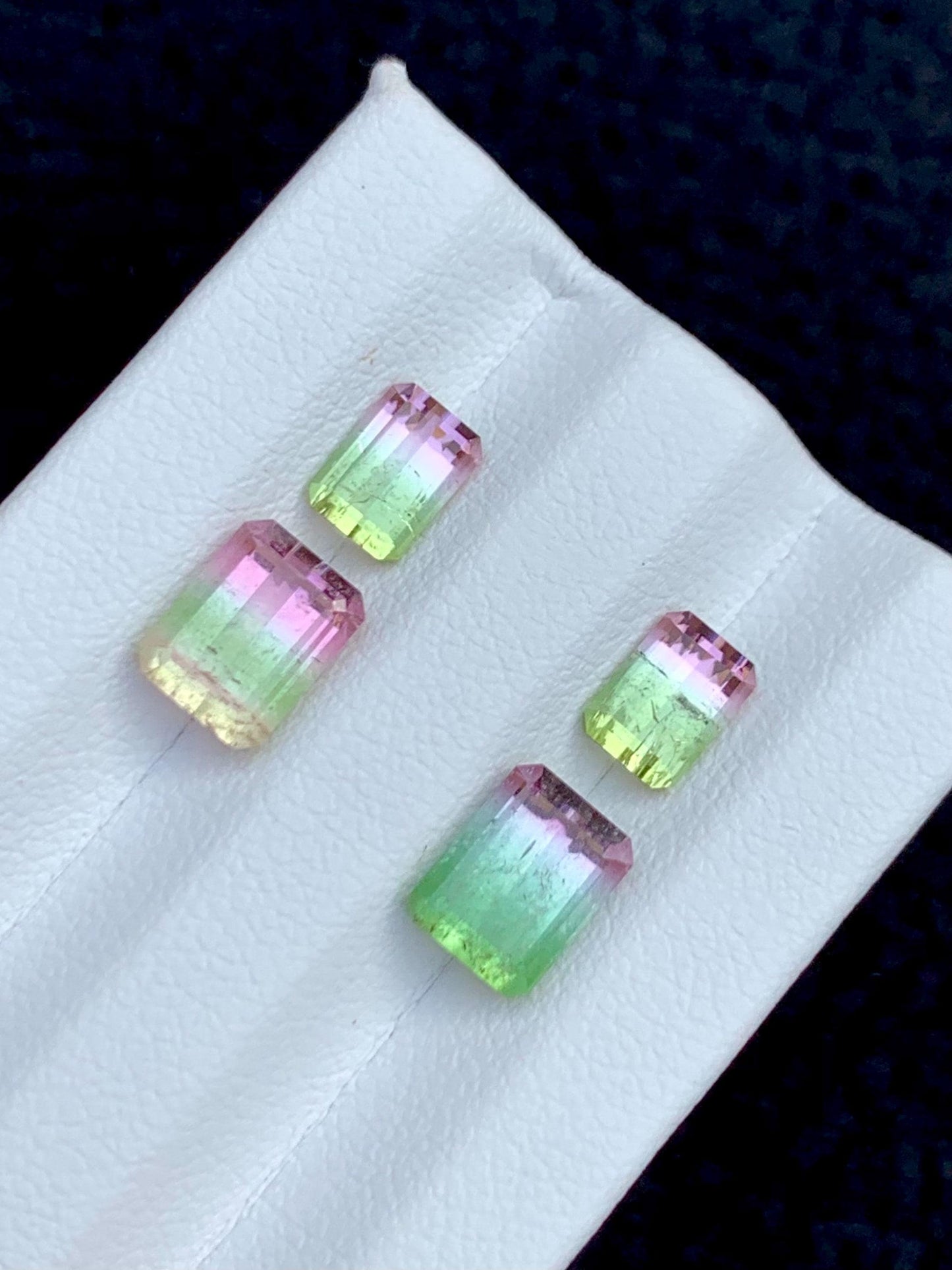 Watermelon Tourmaline Faceted Pair 5.70 ct - Jewelry Making Stones