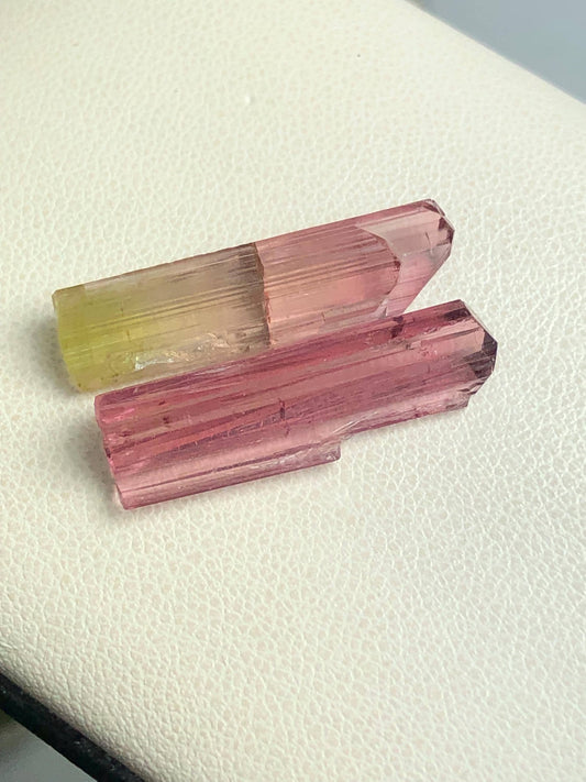 Tourmaline Crystal Pair 15.25 ct - Collector Mineral Specimen