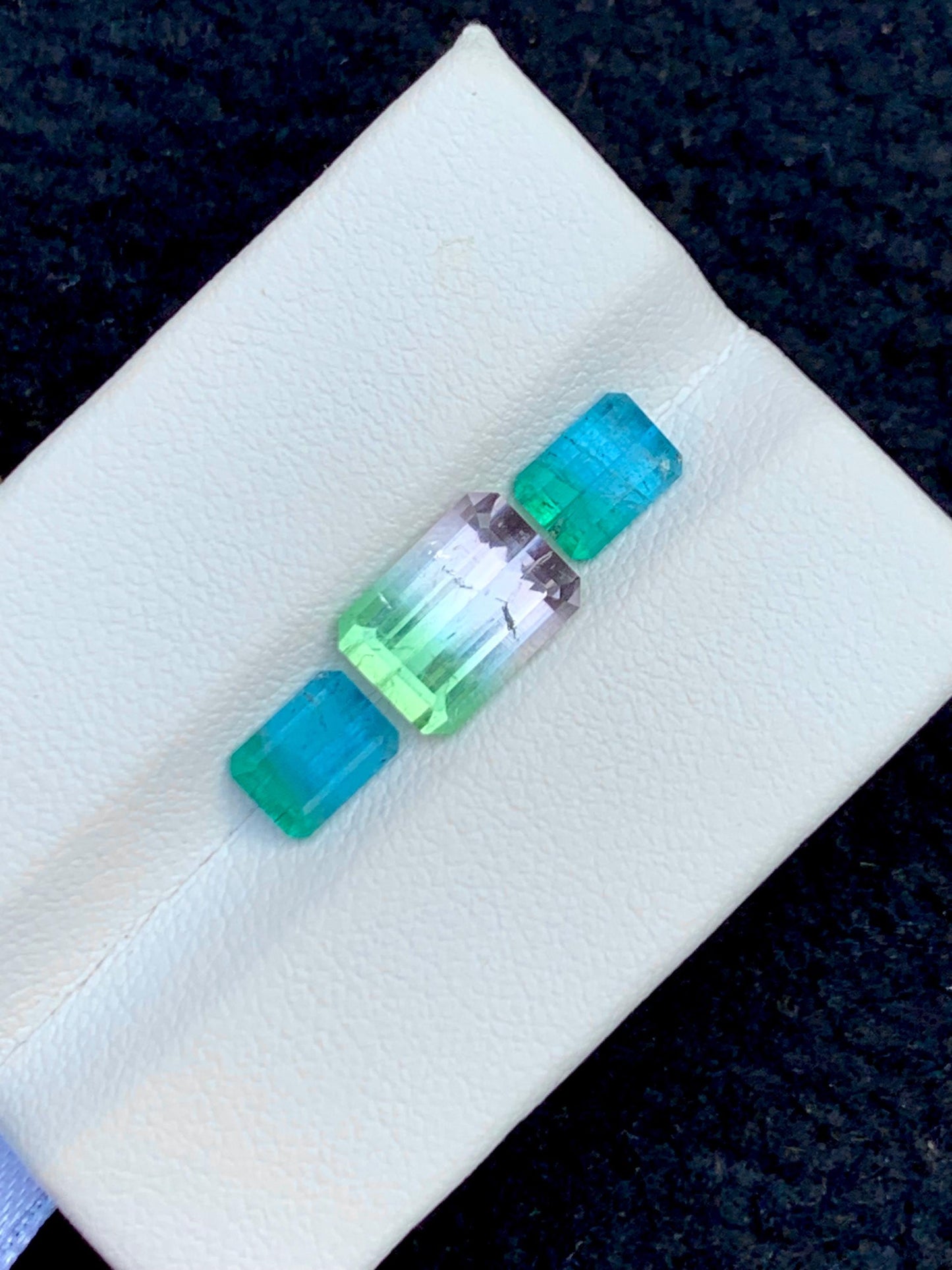 Watermelon Tourmaline Faceted Pair 4.40 ct - Matching Jewelry Stones