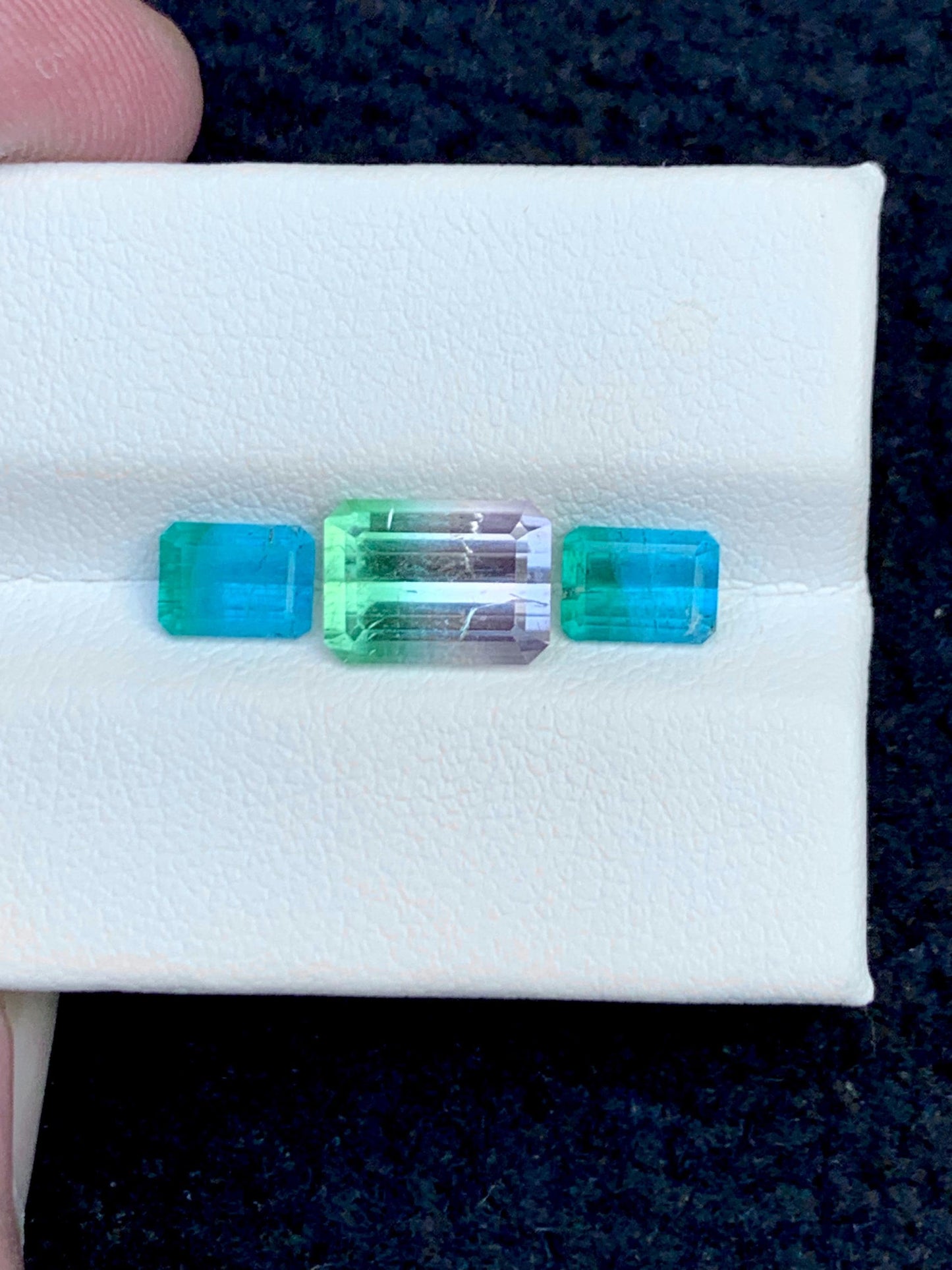 Watermelon Tourmaline Faceted Pair 4.40 ct - Matching Jewelry Stones