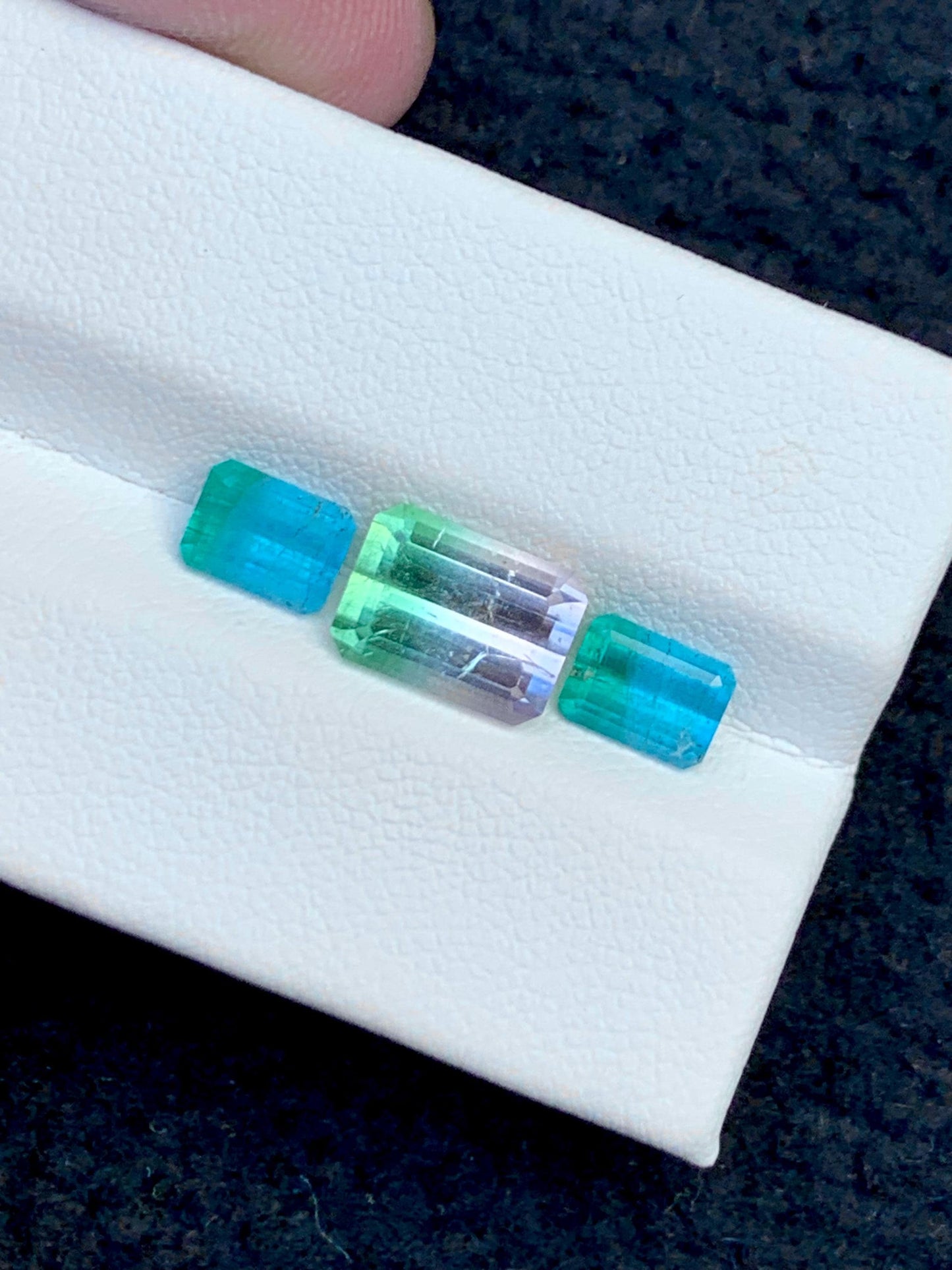 Watermelon Tourmaline Faceted Pair 4.40 ct - Matching Jewelry Stones