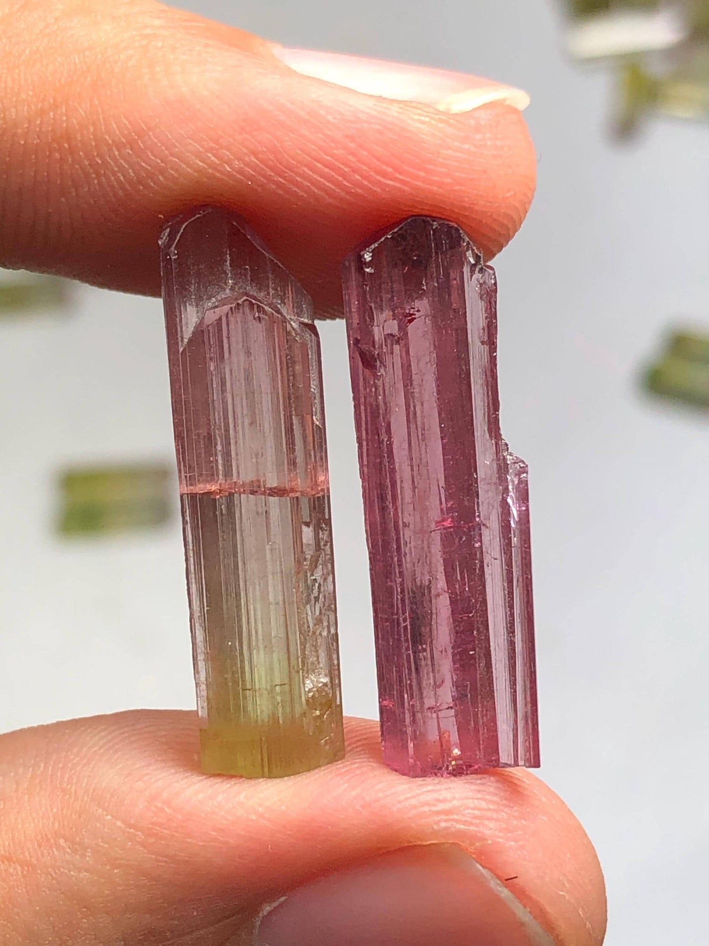 Tourmaline Crystal Pair 15.25 ct - Collector Mineral Specimen