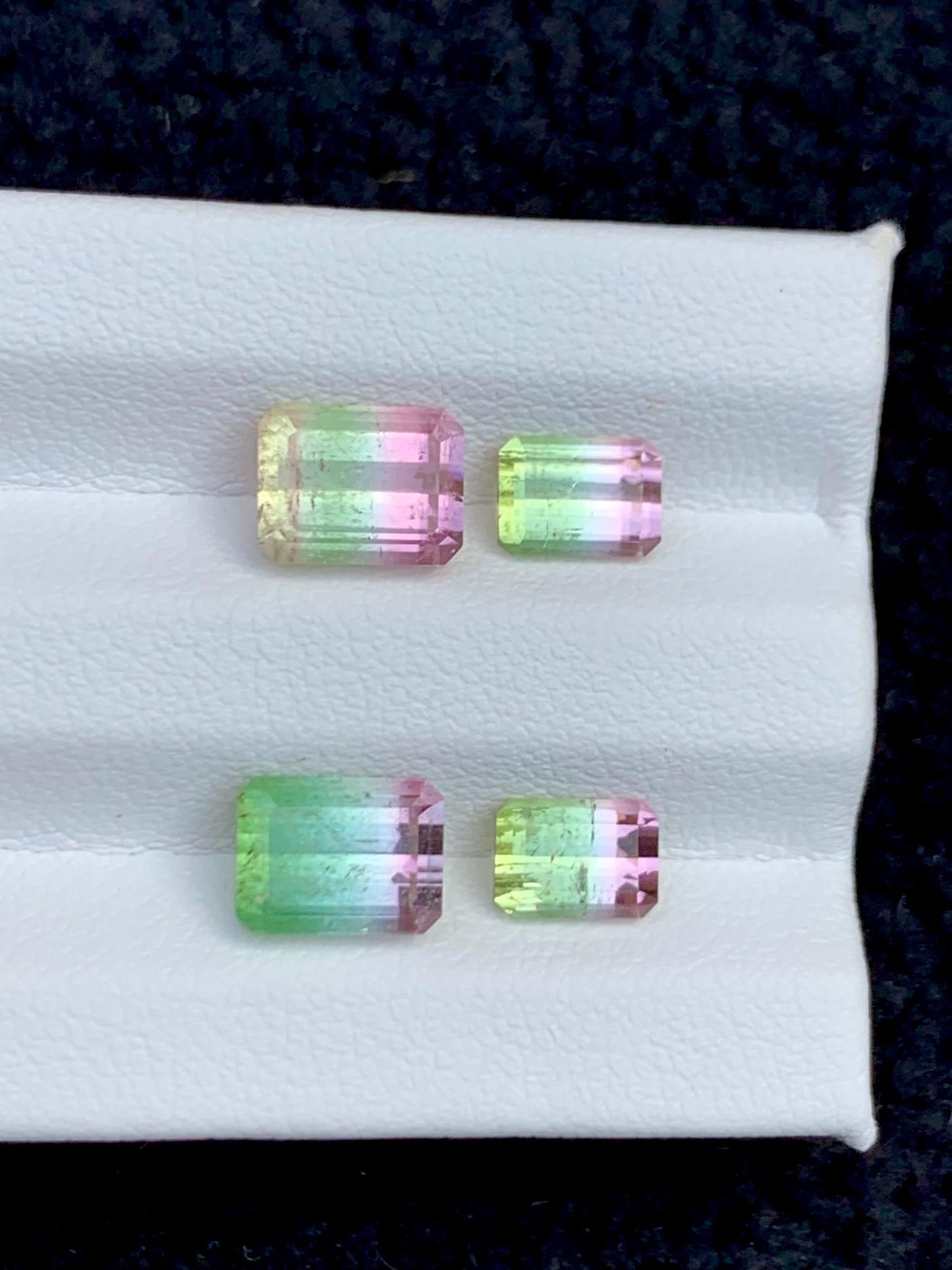 Watermelon Tourmaline Faceted Pair 5.70 ct - Jewelry Making Stones