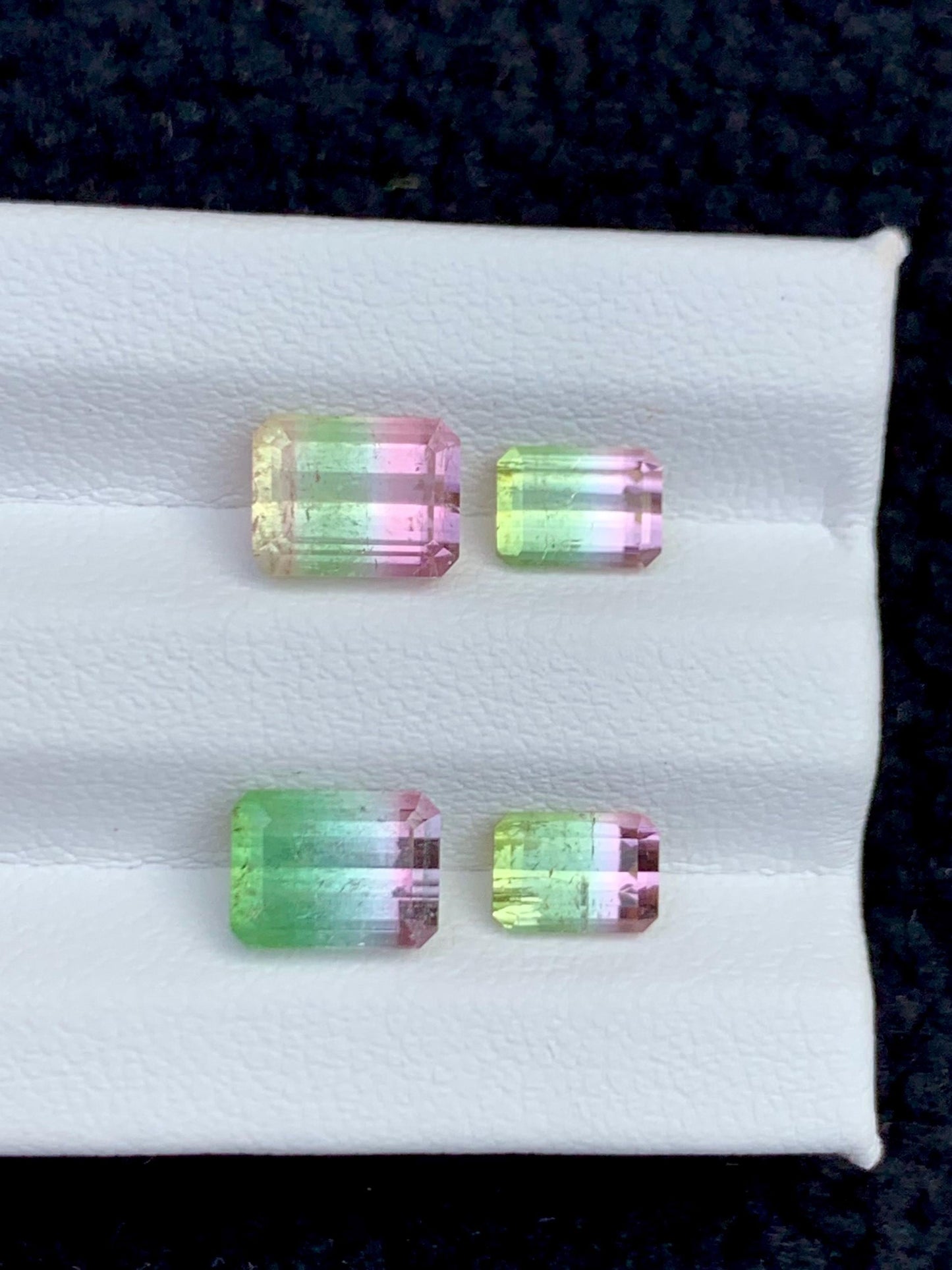 Watermelon Tourmaline Faceted Pair 5.70 ct - Jewelry Making Stones