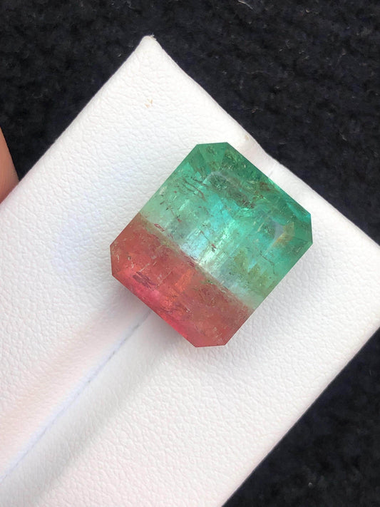 Watermelon Tourmaline Faceted 19.50 ct - Collector Jewelry Stone