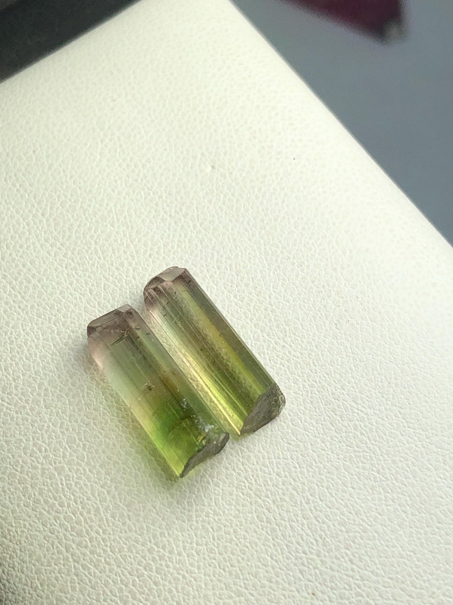 Bi Colour Tourmaline Crystal Pair 10.80 ct - Collector Mineral Stones