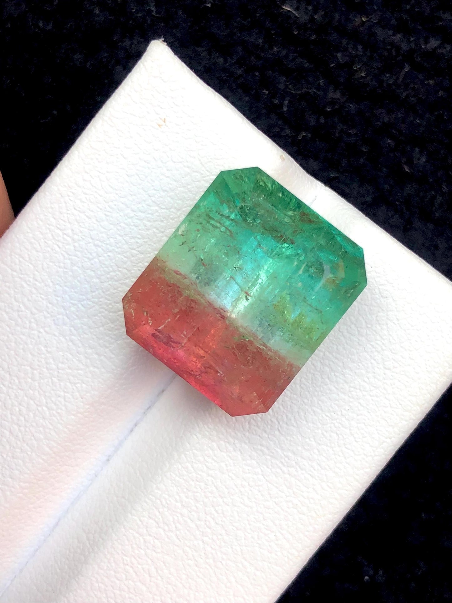 Watermelon Tourmaline Faceted 19.50 ct - Collector Jewelry Stone