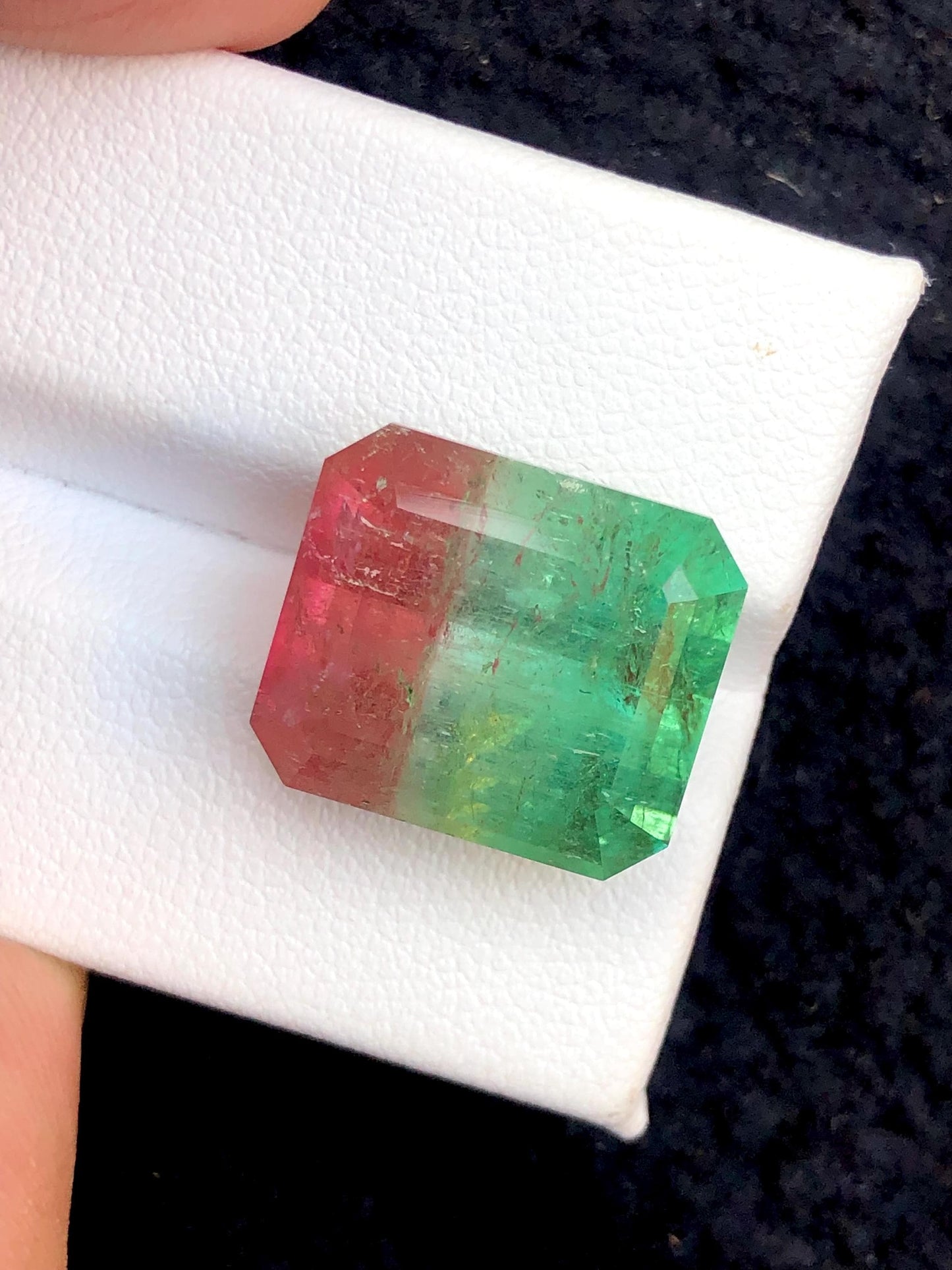 Watermelon Tourmaline Faceted 19.50 ct - Collector Jewelry Stone