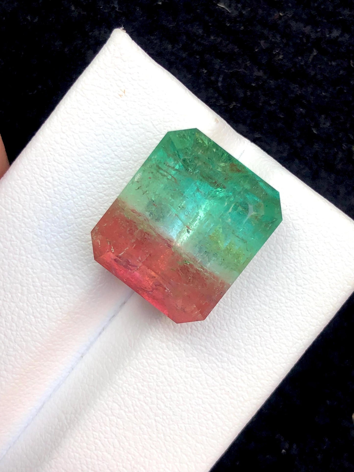 Watermelon Tourmaline Faceted 19.50 ct - Collector Jewelry Stone