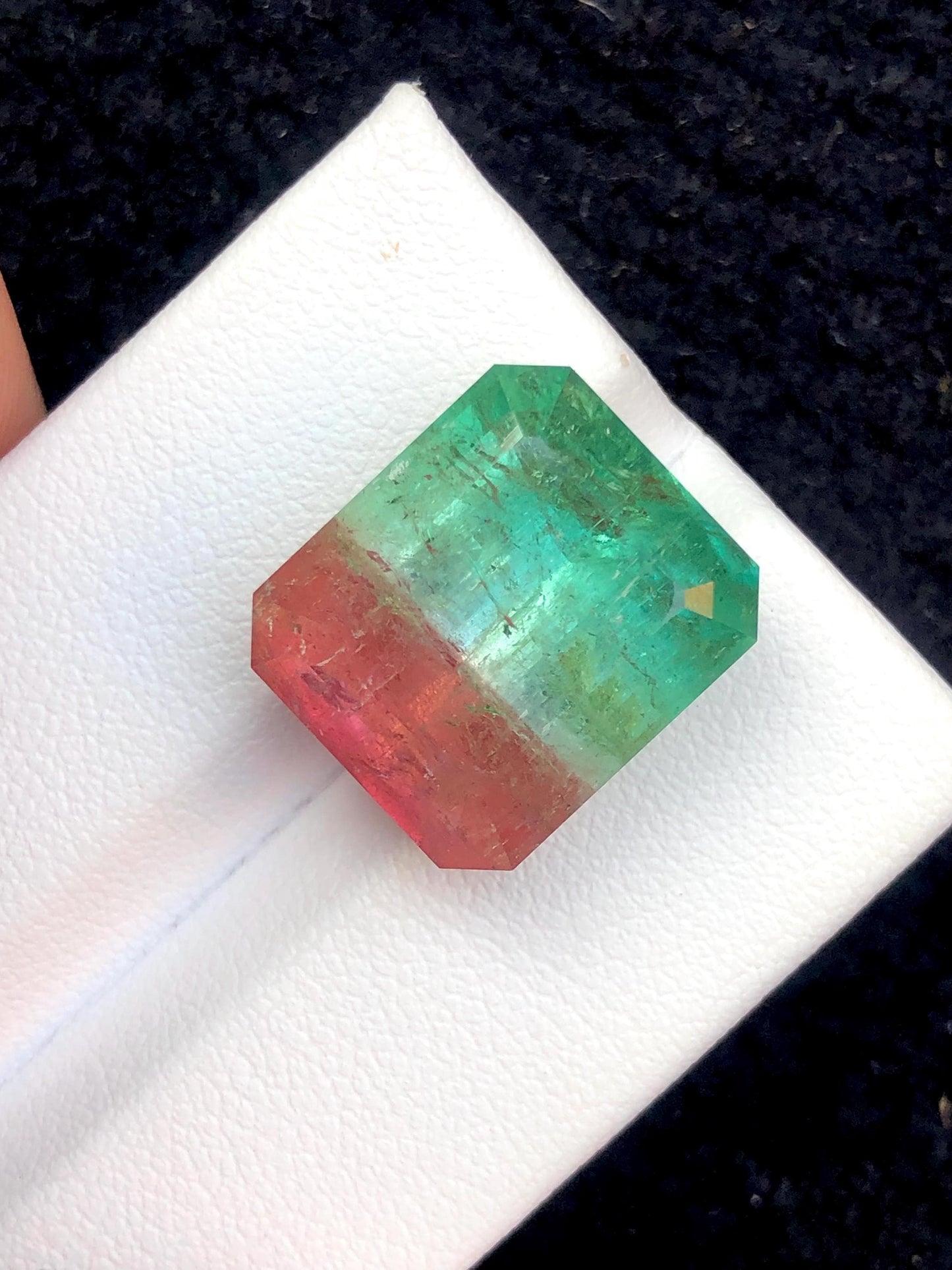 Watermelon Tourmaline Faceted 19.50 ct - Collector Jewelry Stone