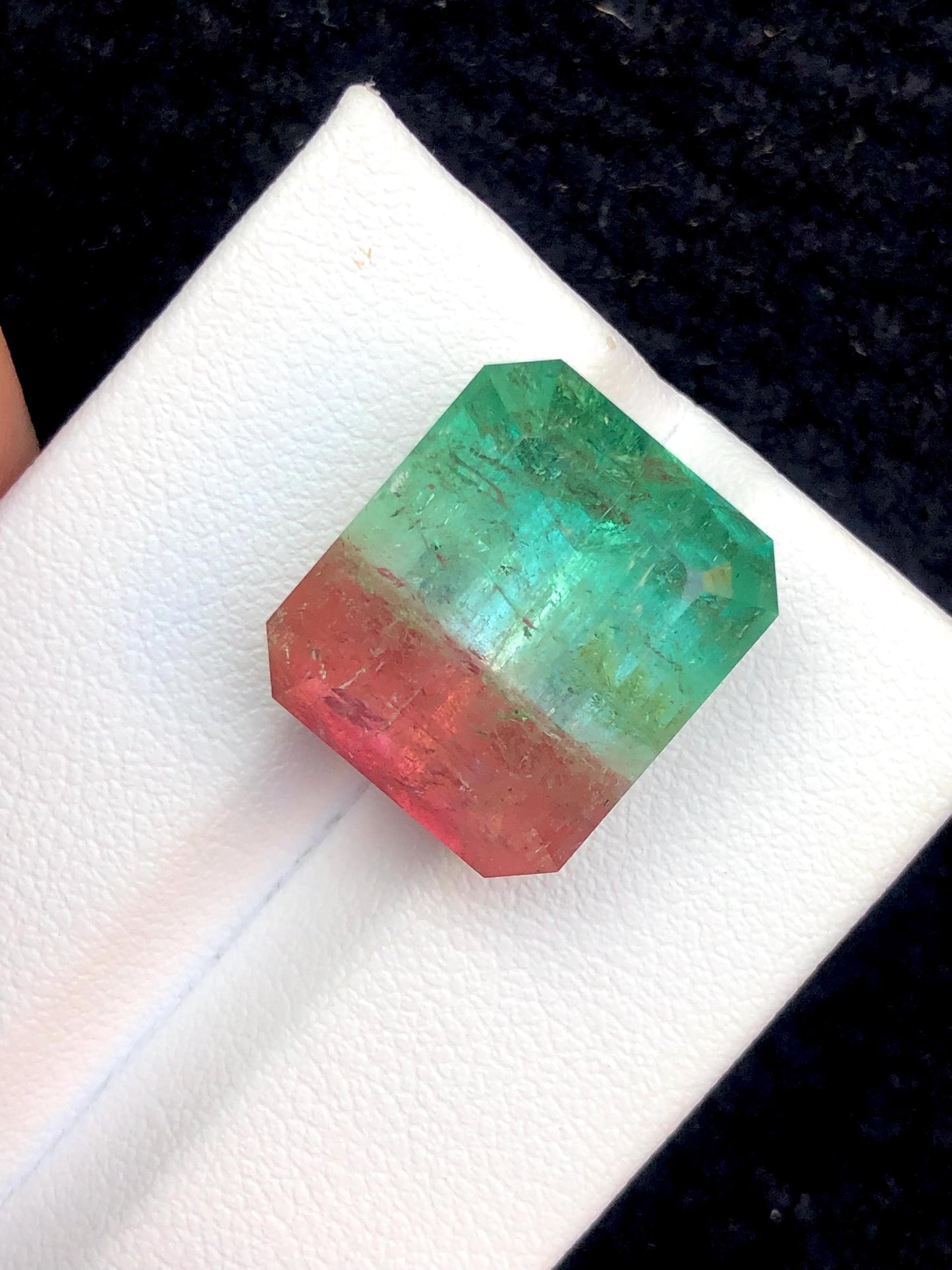 Watermelon Tourmaline Faceted 19.50 ct - Collector Jewelry Stone