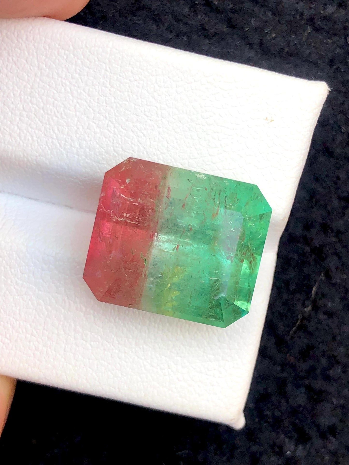 Watermelon Tourmaline Faceted 19.50 ct - Collector Jewelry Stone