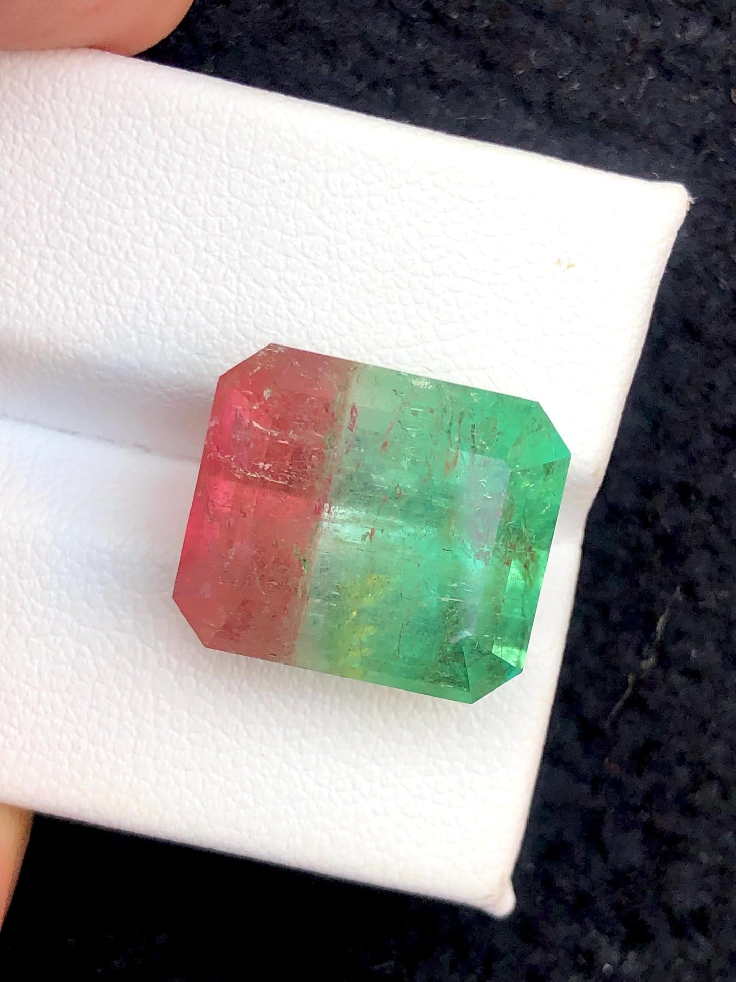 Watermelon Tourmaline Faceted 19.50 ct - Collector Jewelry Stone