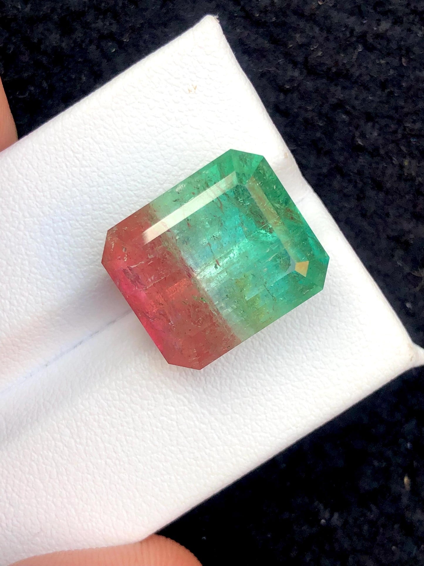 Watermelon Tourmaline Faceted 19.50 ct - Collector Jewelry Stone