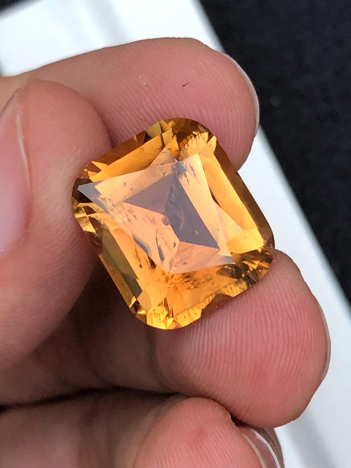 Yellow Tourmaline Faceted 16.15 ct - Statement Jewelry Stone