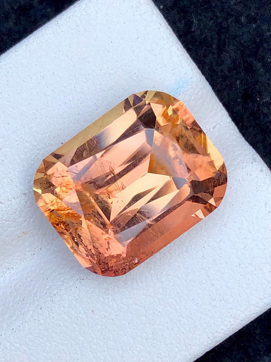 Oven Flame Tourmaline Faceted 12.90 ct - Rare Collector Gem
