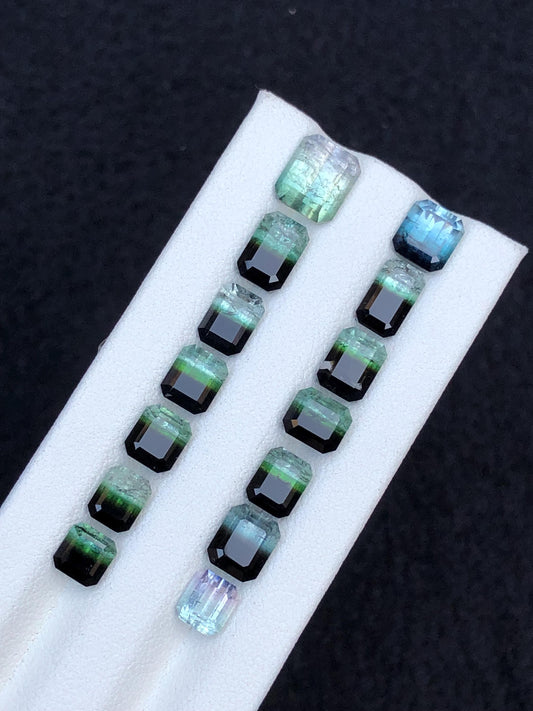 Bi Colour Tourmaline Faceted Lot 21 ct - Fine Jewelry Parcel