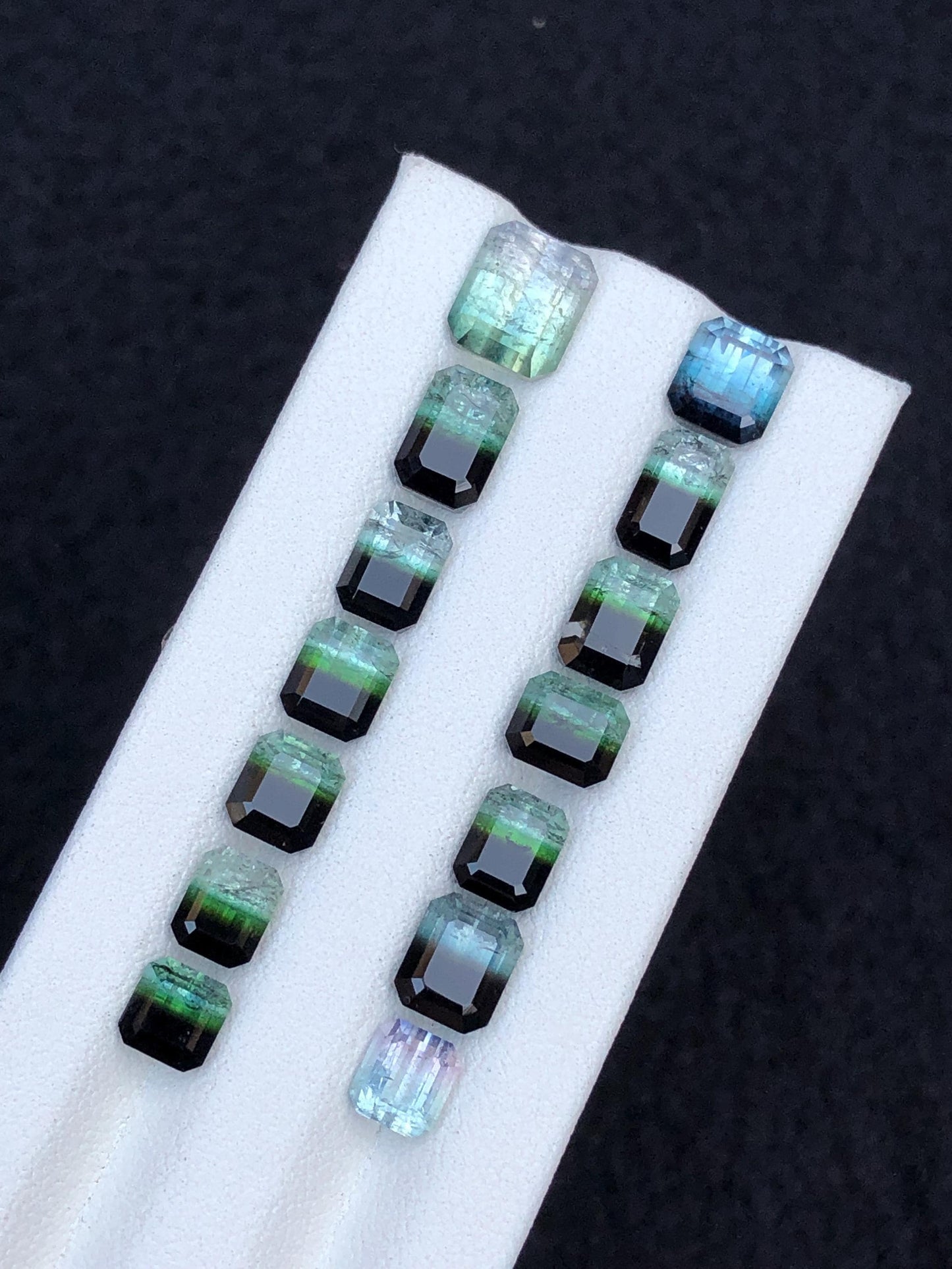 Bi Colour Tourmaline Faceted Lot 21 ct - Fine Jewelry Parcel