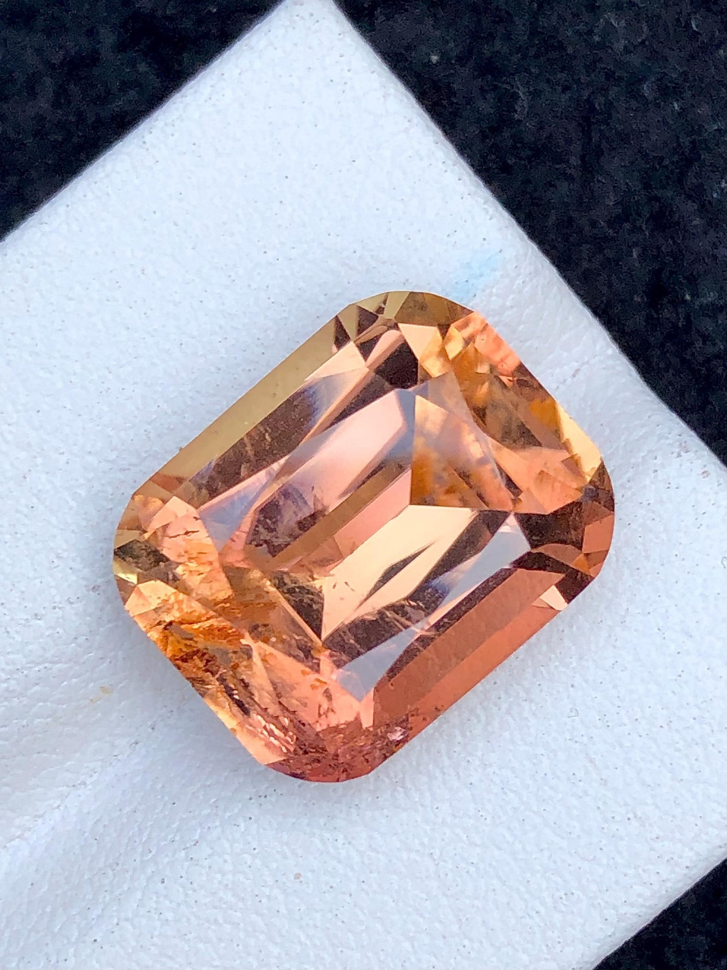 Oven Flame Tourmaline Faceted 12.90 ct - Rare Collector Gem