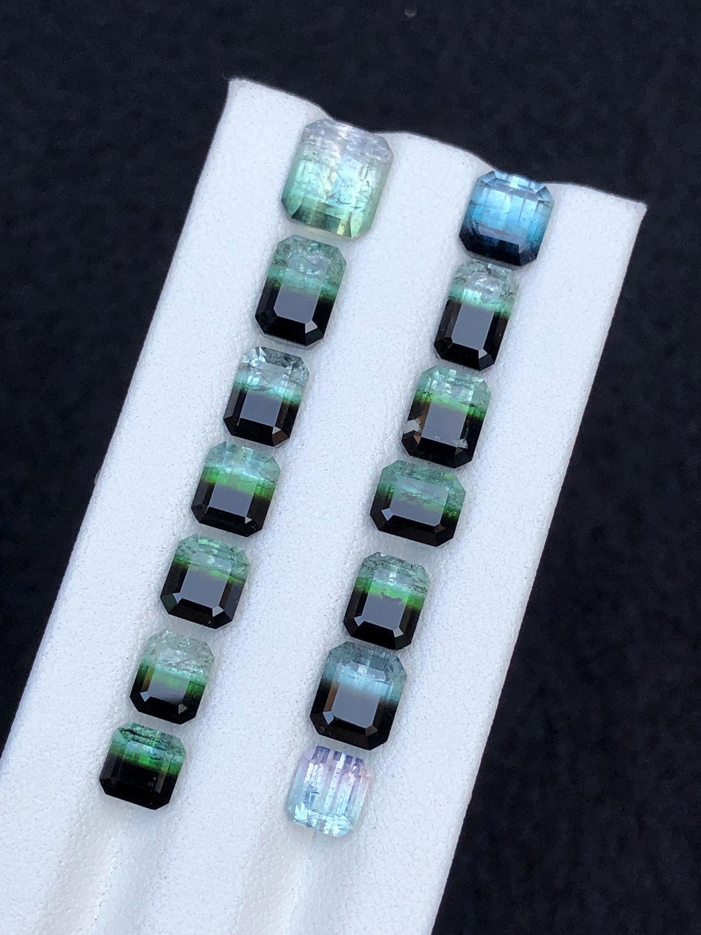 Bi Colour Tourmaline Faceted Lot 21 ct - Fine Jewelry Parcel