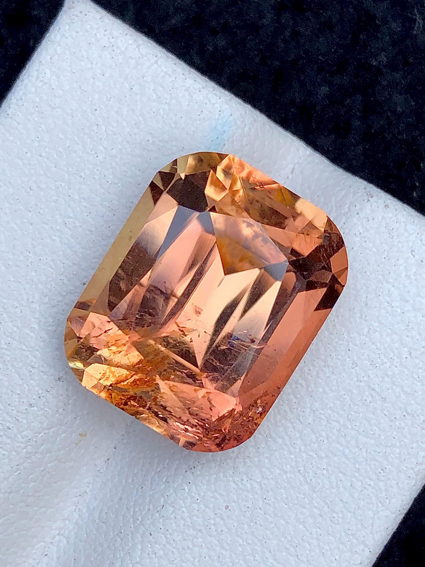 Oven Flame Tourmaline Faceted 12.90 ct - Rare Collector Gem