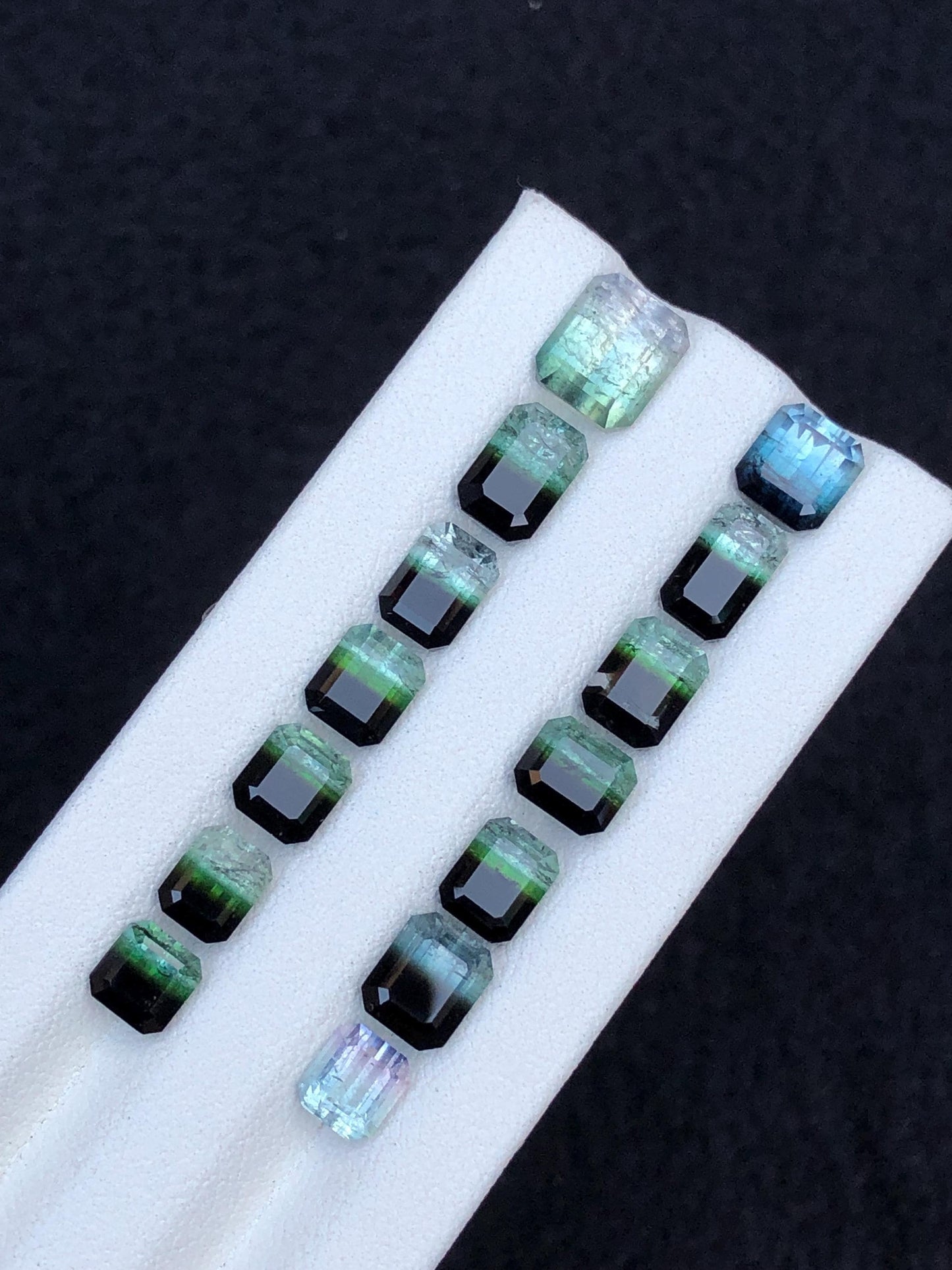 Bi Colour Tourmaline Faceted Lot 21 ct - Fine Jewelry Parcel