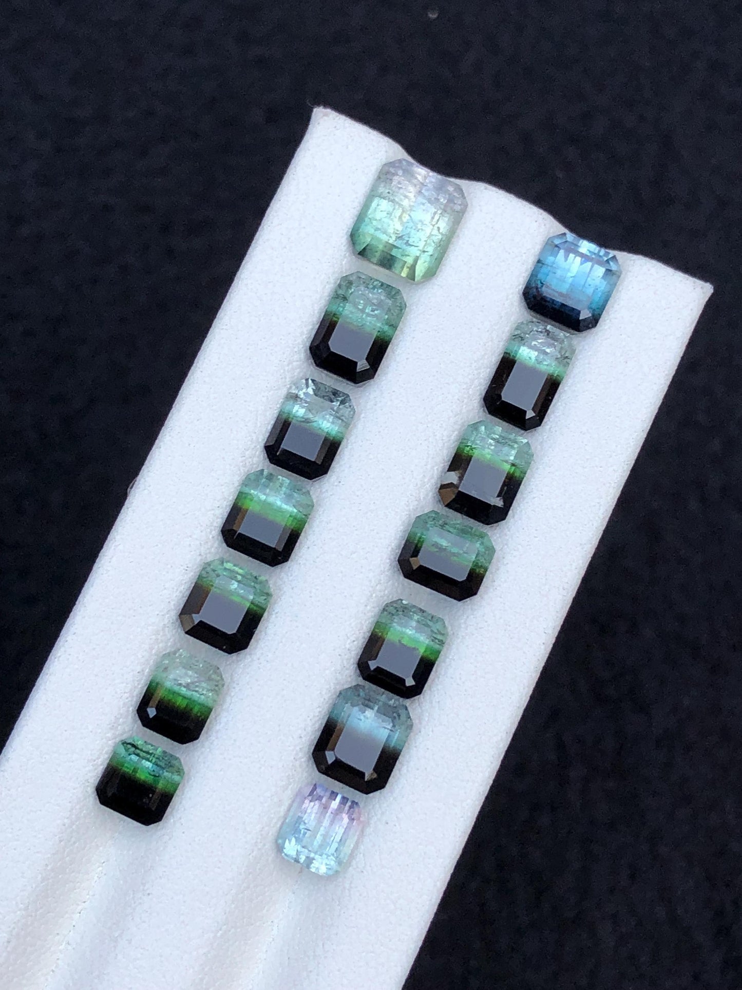 Bi Colour Tourmaline Faceted Lot 21 ct - Fine Jewelry Parcel