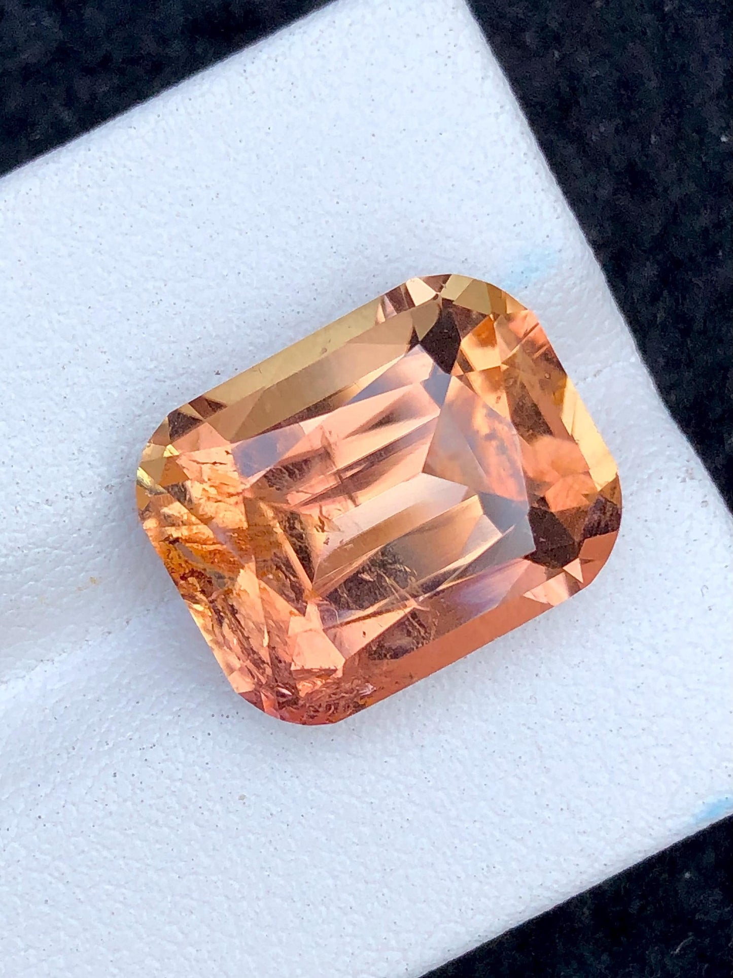 Oven Flame Tourmaline Faceted 12.90 ct - Rare Collector Gem