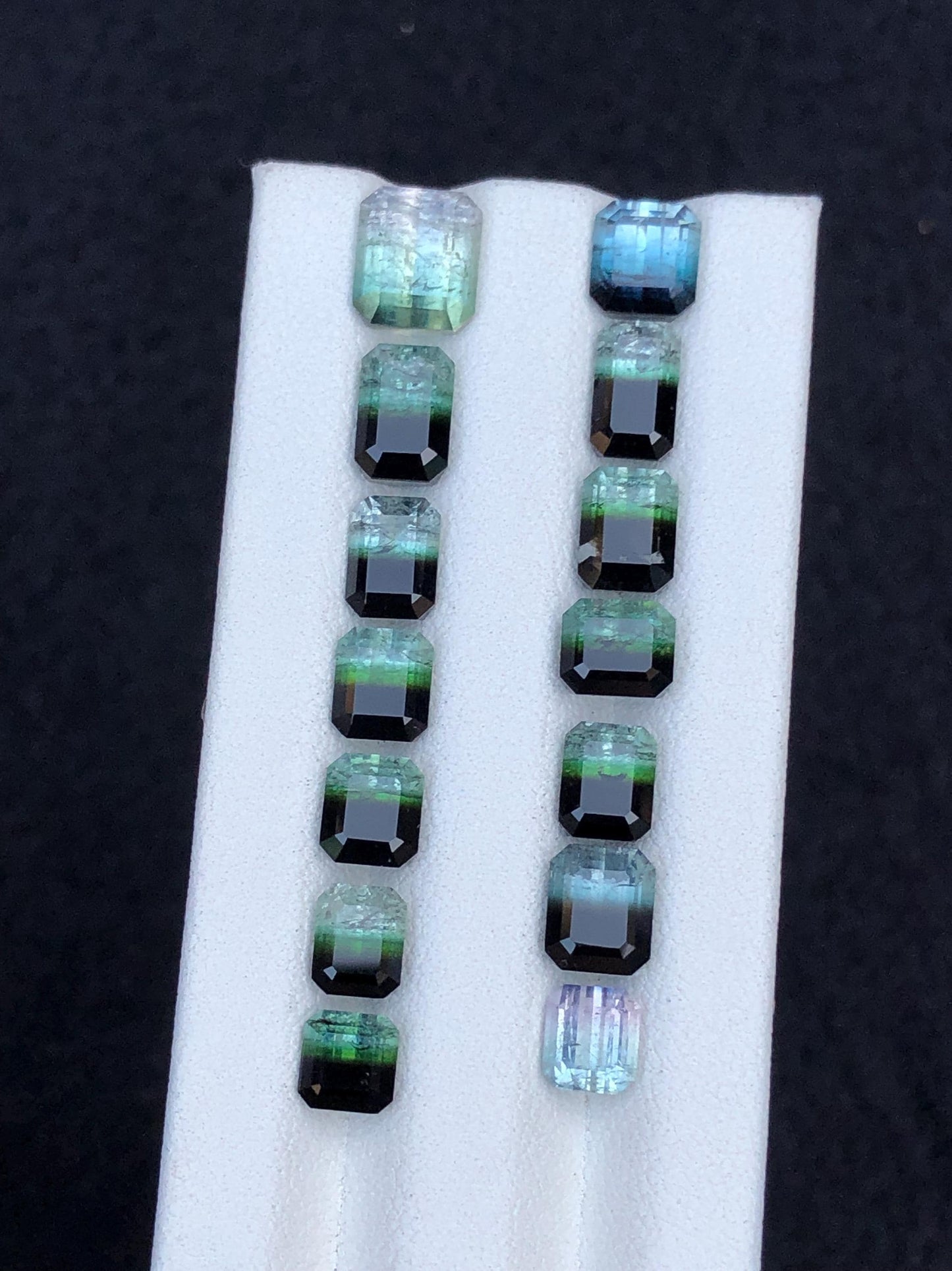 Bi Colour Tourmaline Faceted Lot 21 ct - Fine Jewelry Parcel