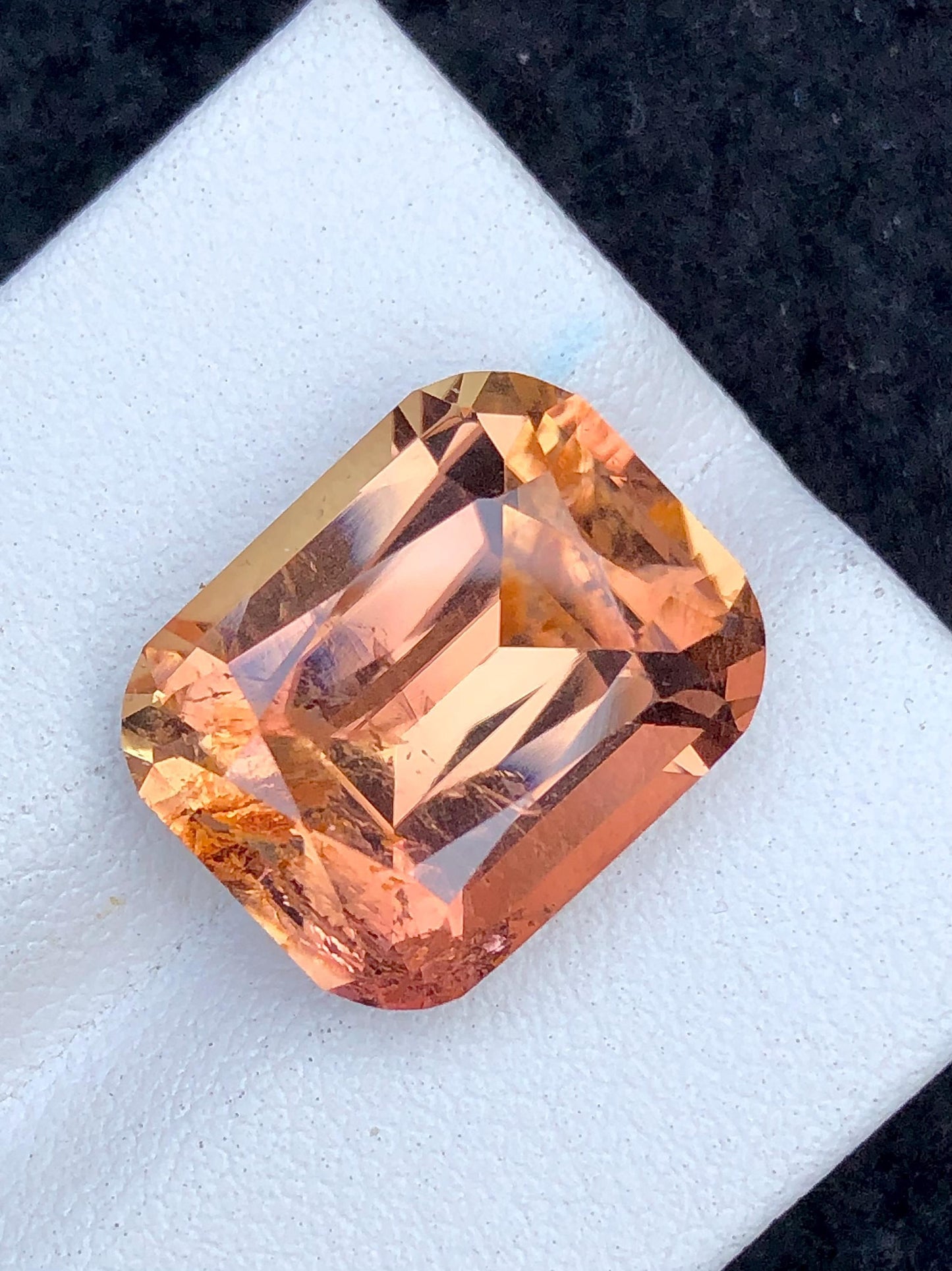 Oven Flame Tourmaline Faceted 12.90 ct - Rare Collector Gem