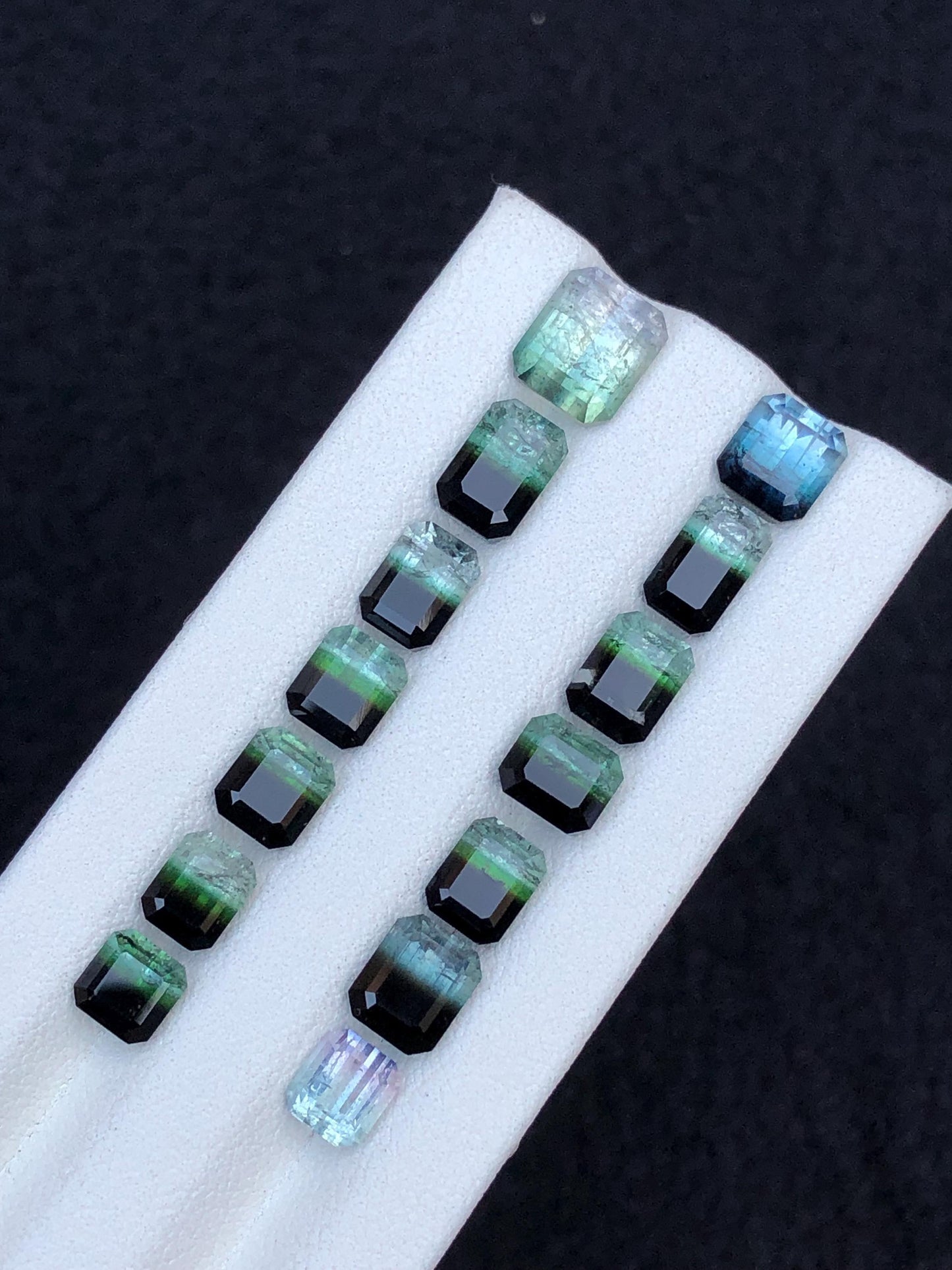 Bi Colour Tourmaline Faceted Lot 21 ct - Fine Jewelry Parcel