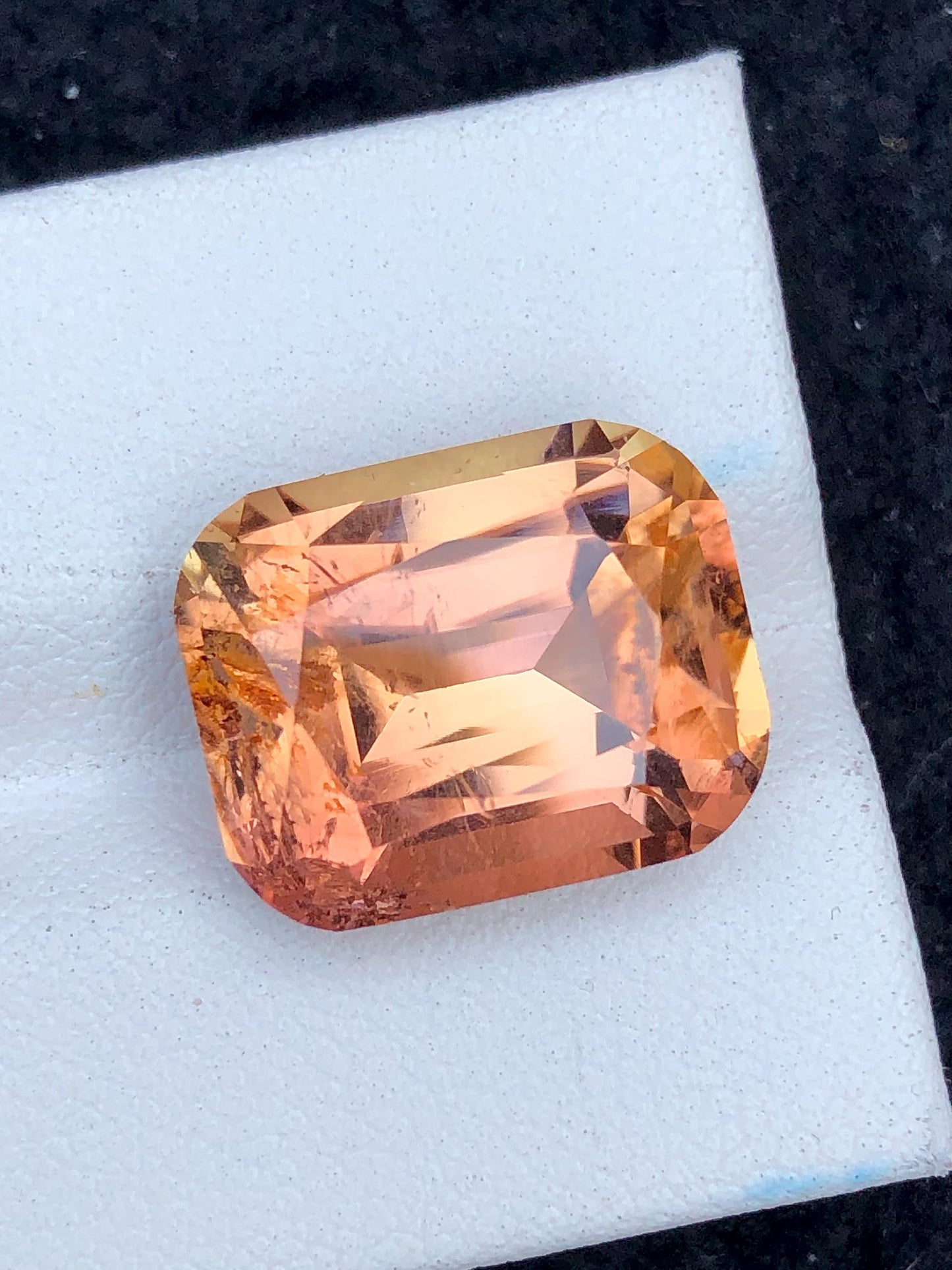 Oven Flame Tourmaline Faceted 12.90 ct - Rare Collector Gem