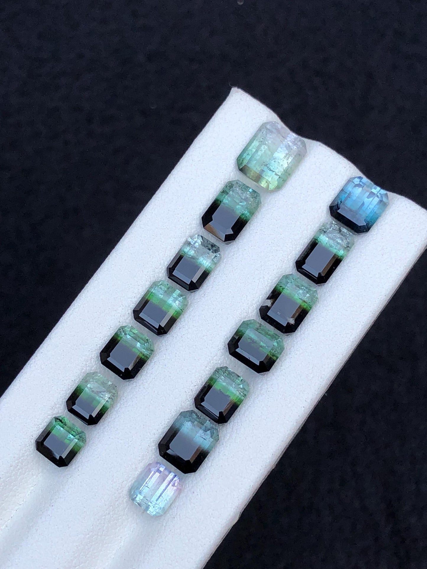 Bi Colour Tourmaline Faceted Lot 21 ct - Fine Jewelry Parcel