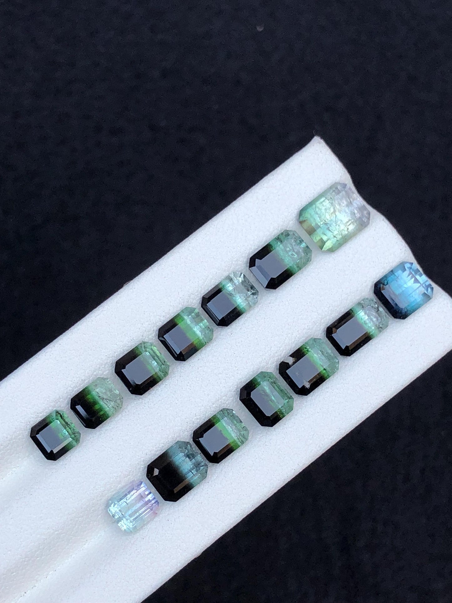 Bi Colour Tourmaline Faceted Lot 21 ct - Fine Jewelry Parcel
