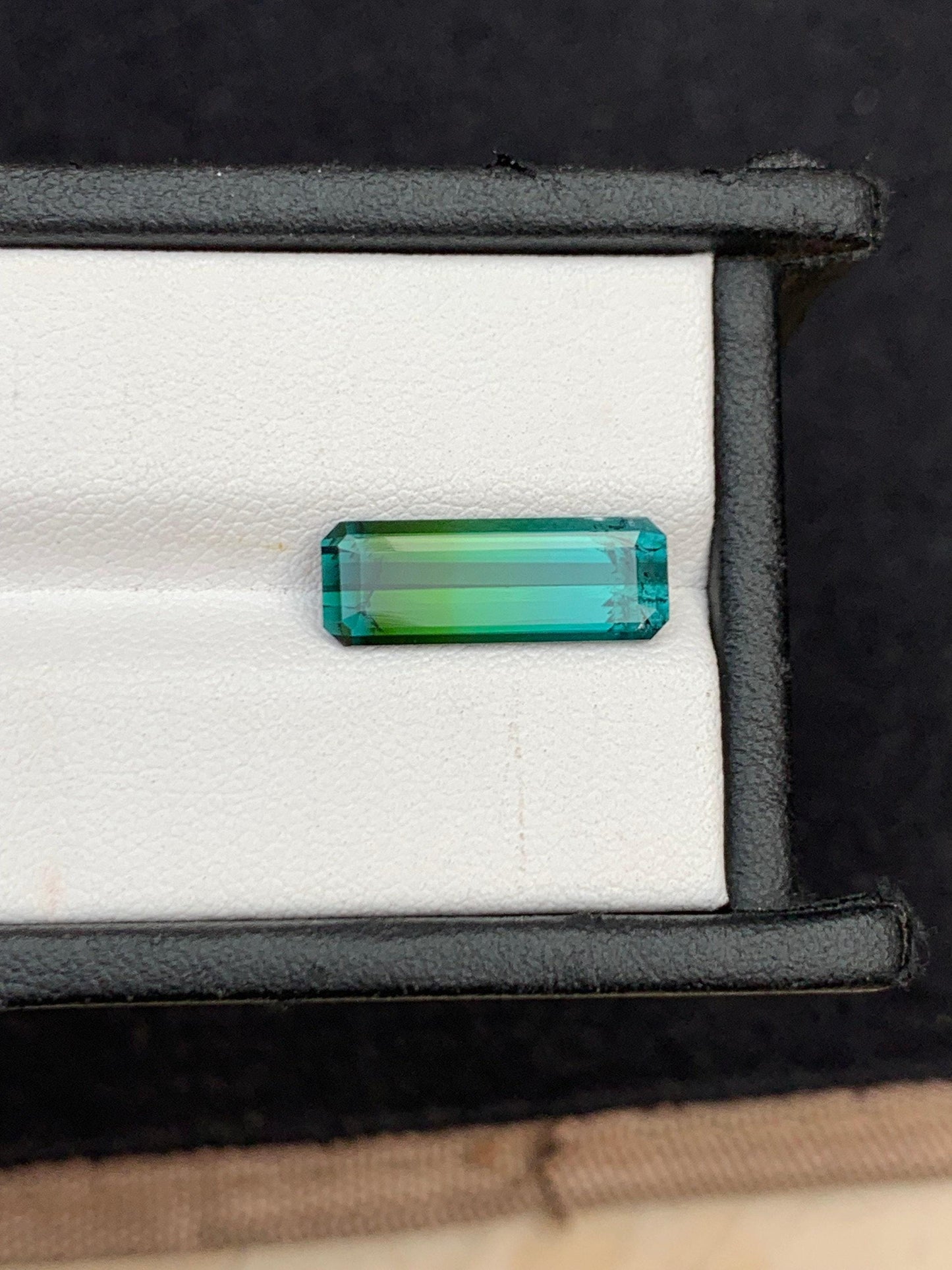 Tri Colour Tourmaline Faceted 4.15 ct - Elongated Cut Stone
