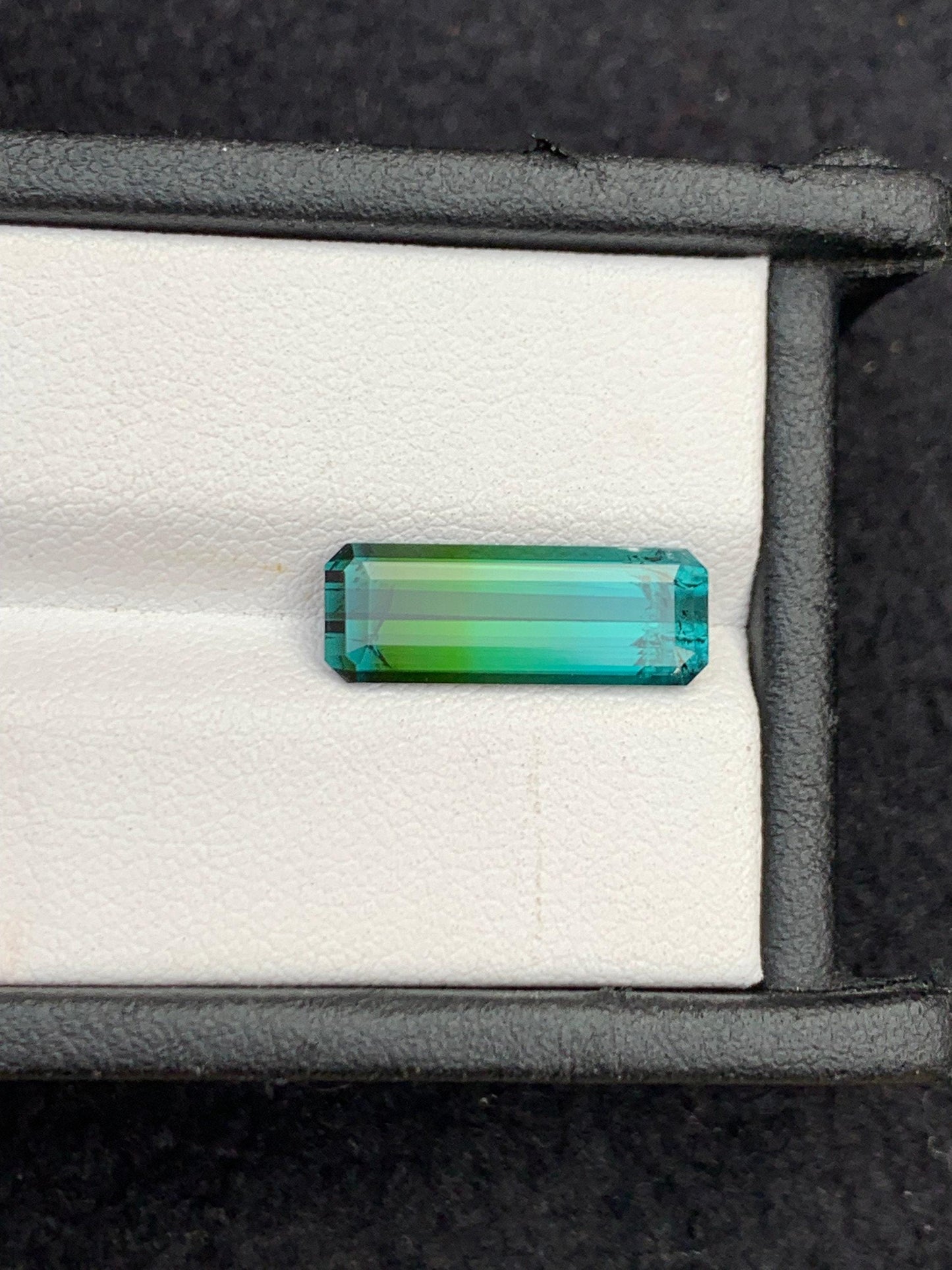 Tri Colour Tourmaline Faceted 4.15 ct - Elongated Cut Stone