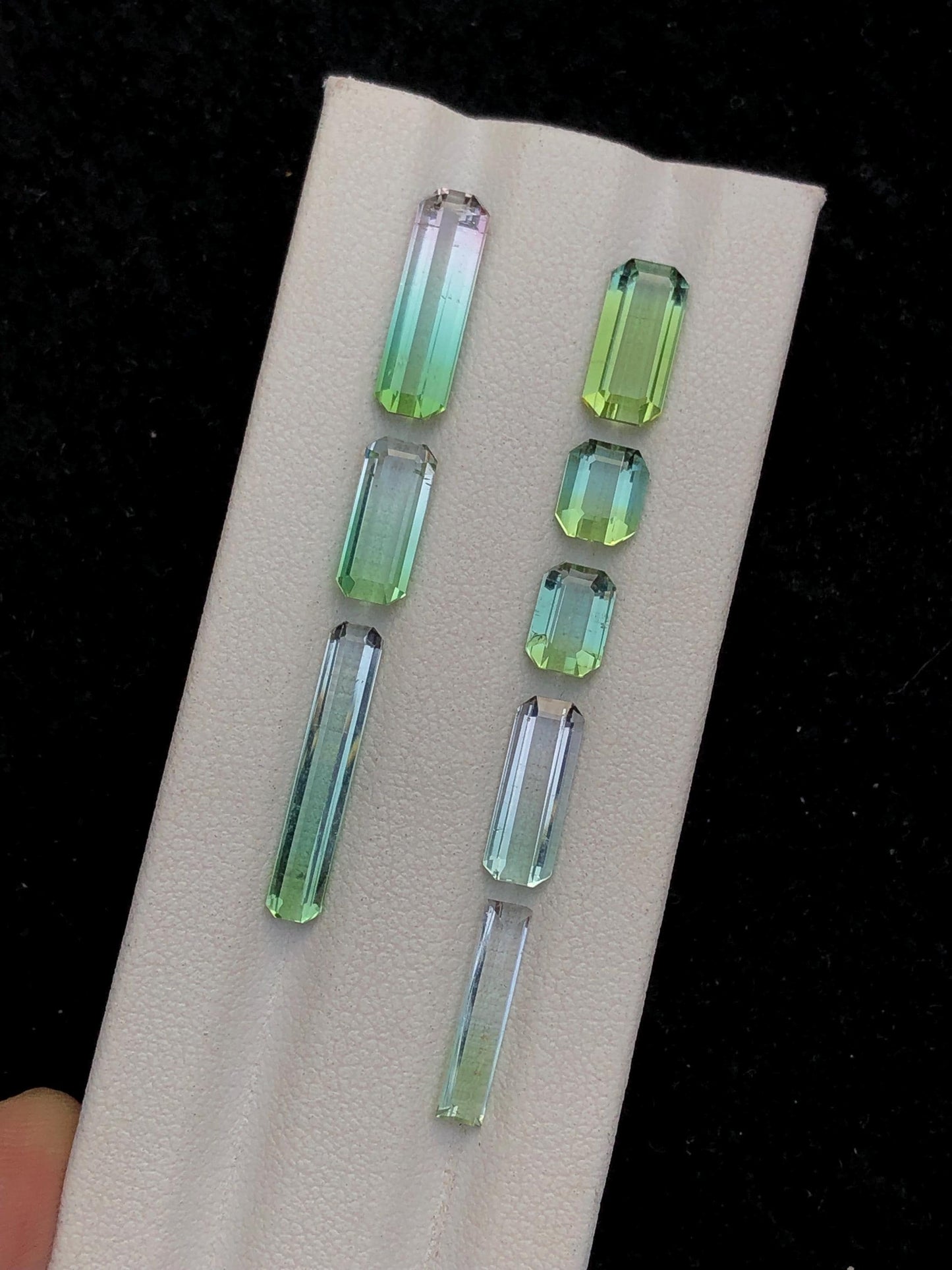 Bi Colour Tourmaline Faceted Lot 13 ct - Mixed Size Stones