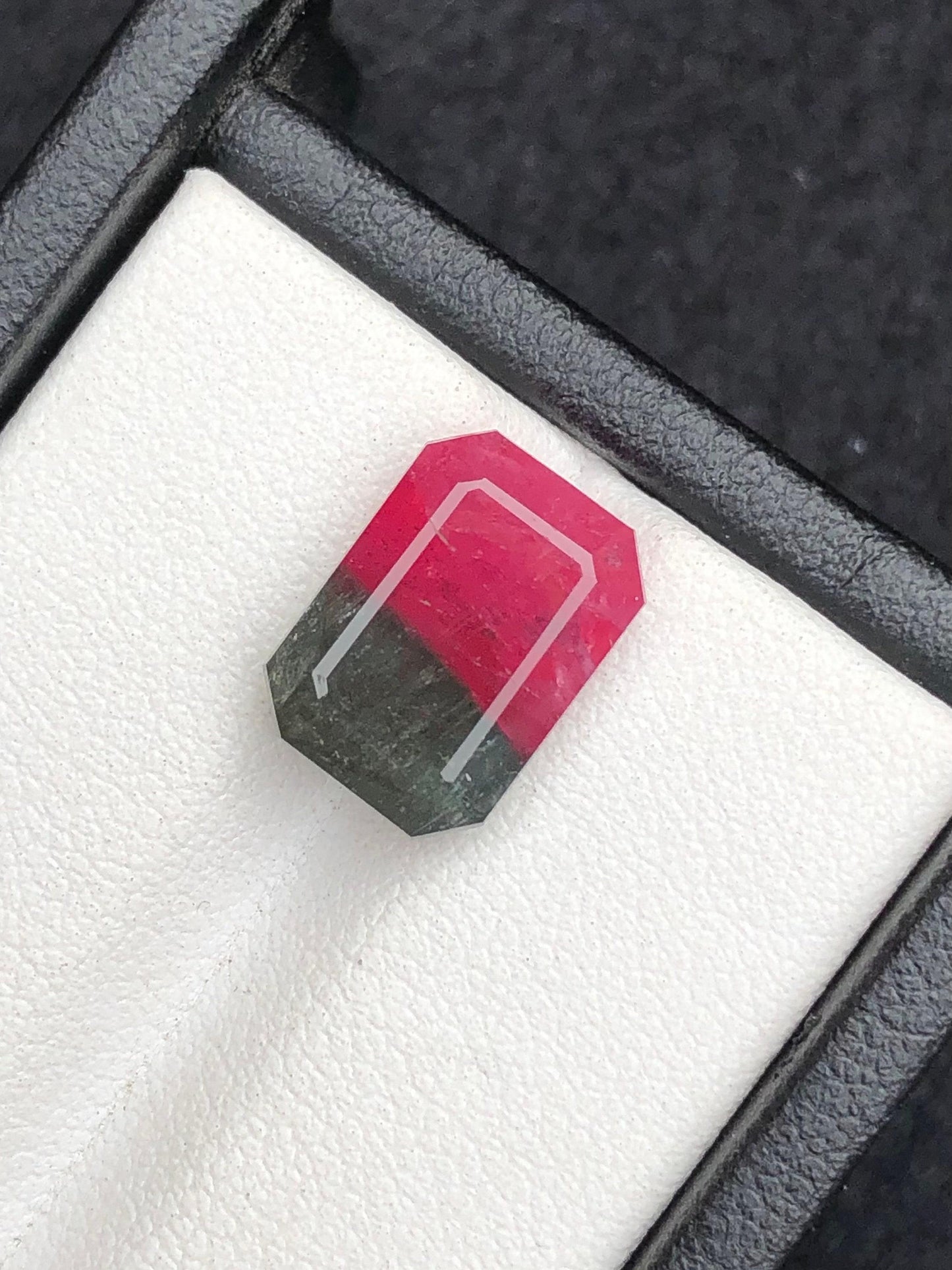 Bi Colour Tourmaline Faceted 6.50 ct - Calibrated Jewelry Stone